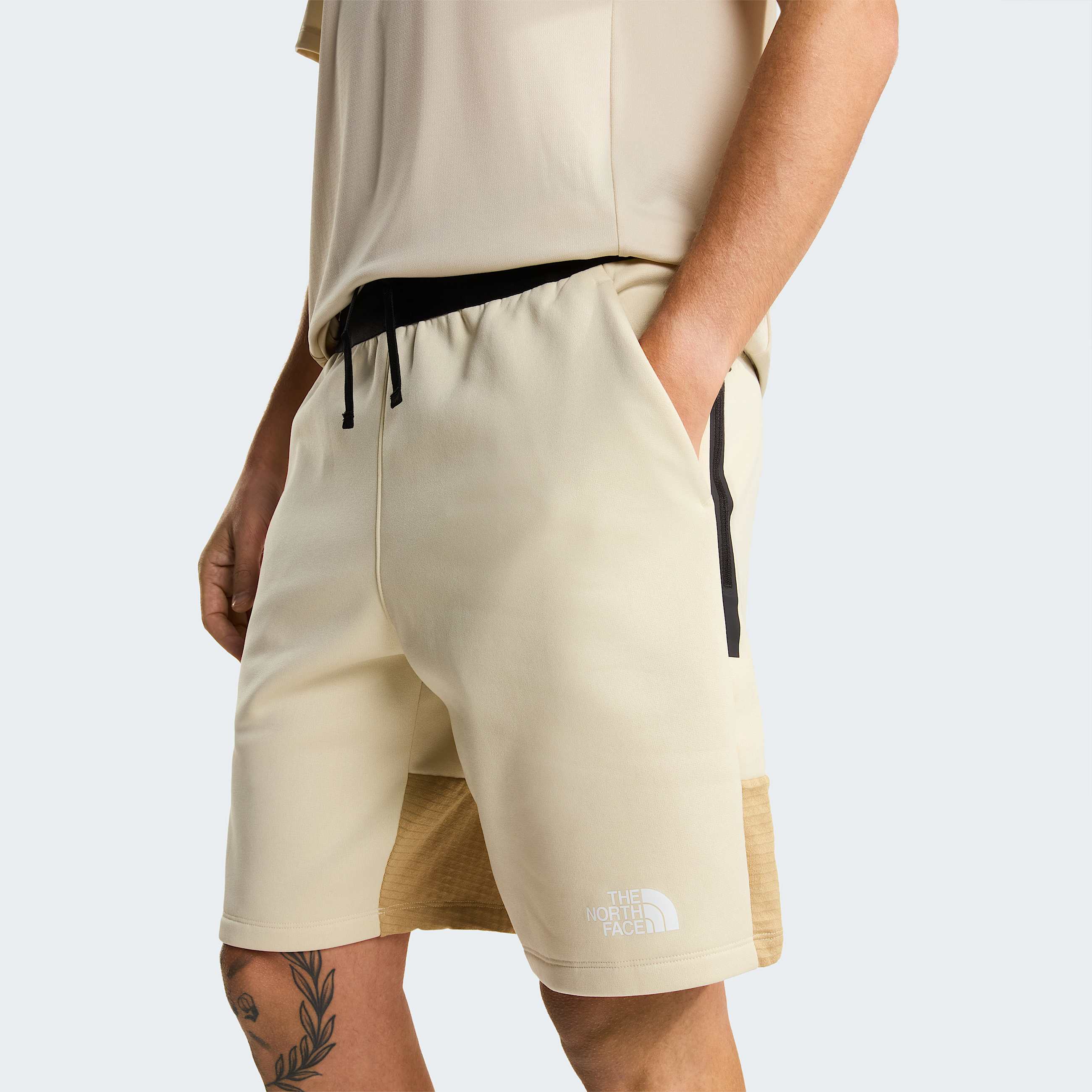 Mens Mountain Athletics Fleece Shorts TNF Desert Stone ALT4