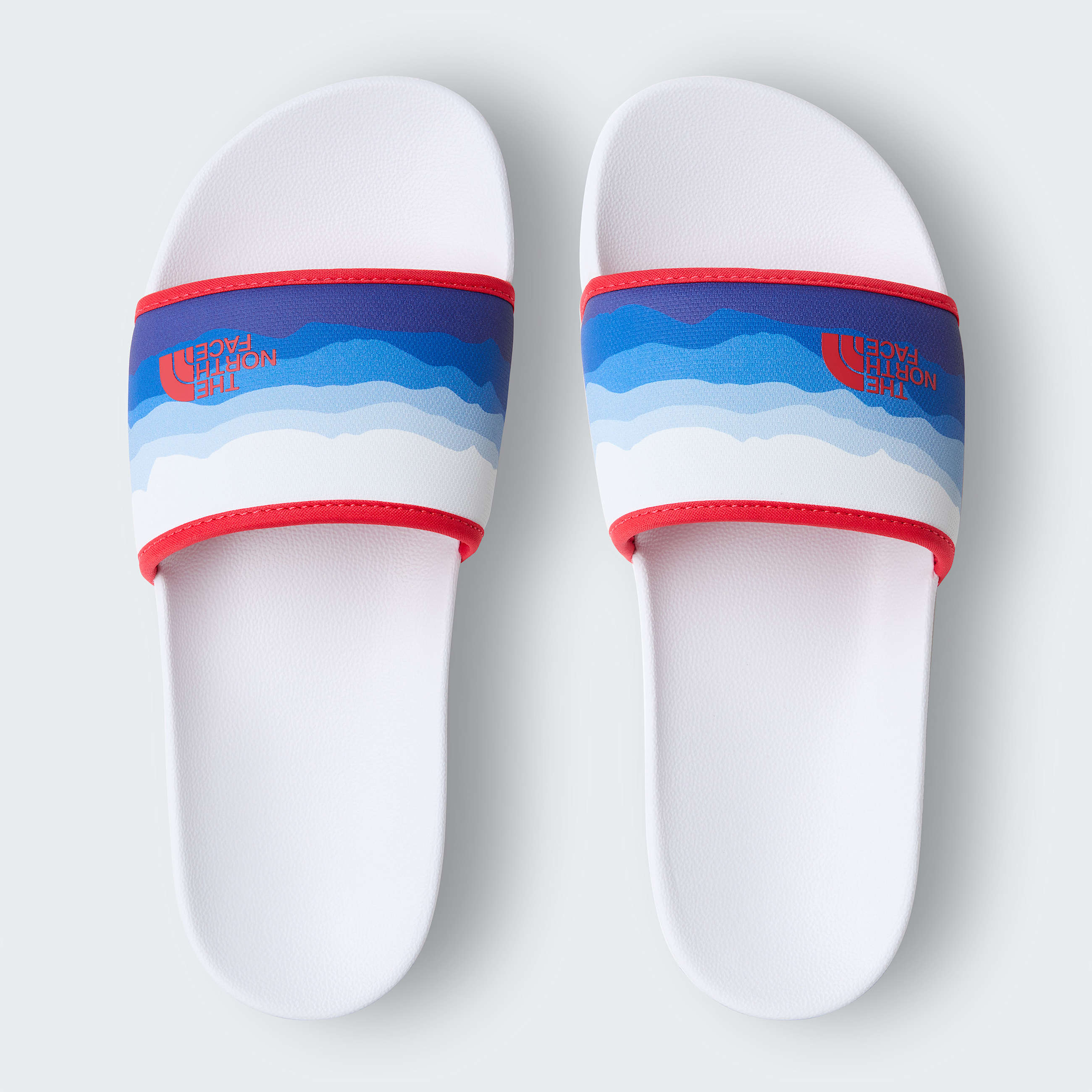 Mens Base Camp Slides III TNF Sky Scene PrintTNF White ALT1
