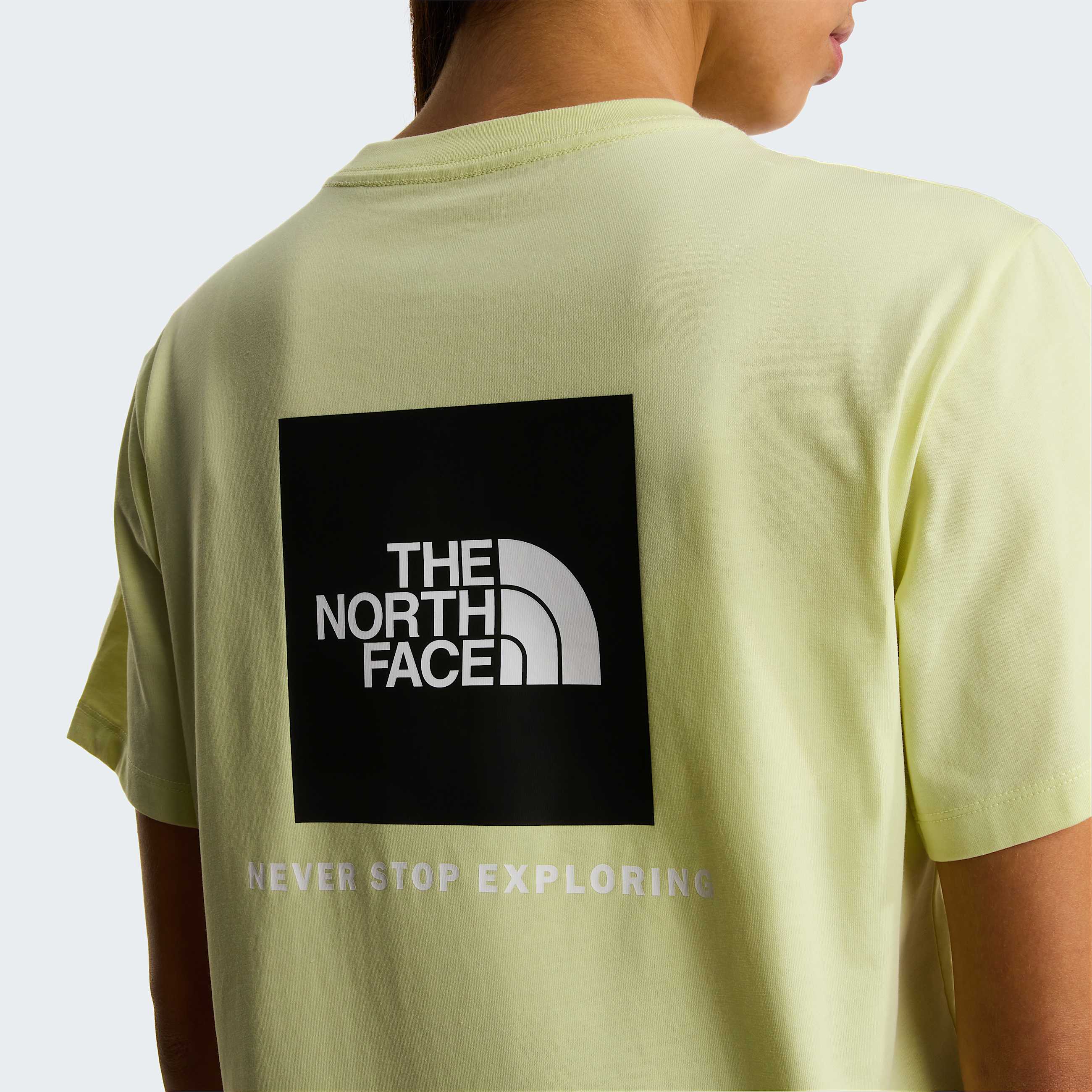 Womens Evolution NSE Box Relaxed TShirt TNF Lemon Mist ALT5