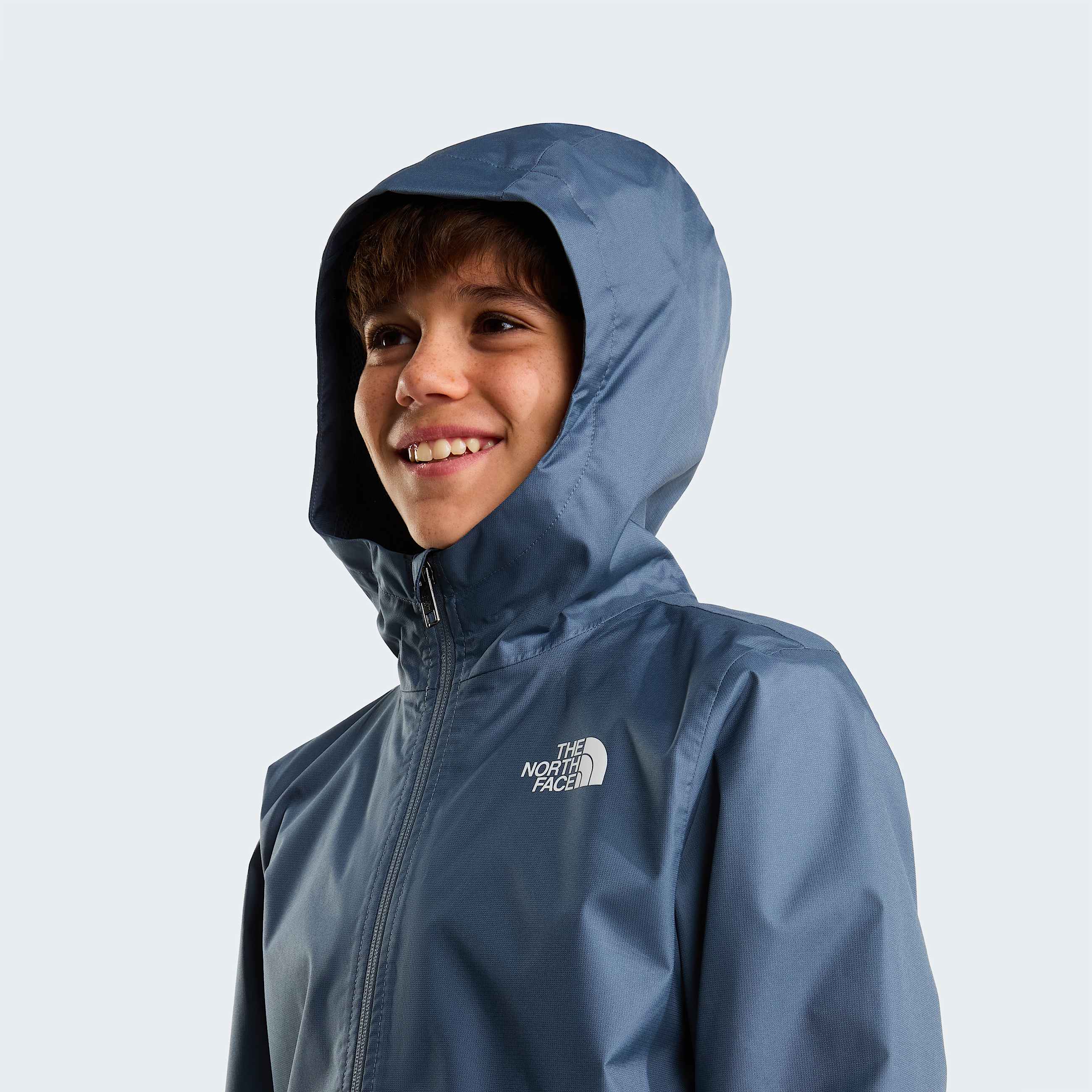 Teens Zipline Rain Jacket TNF Granite Grey ALT5