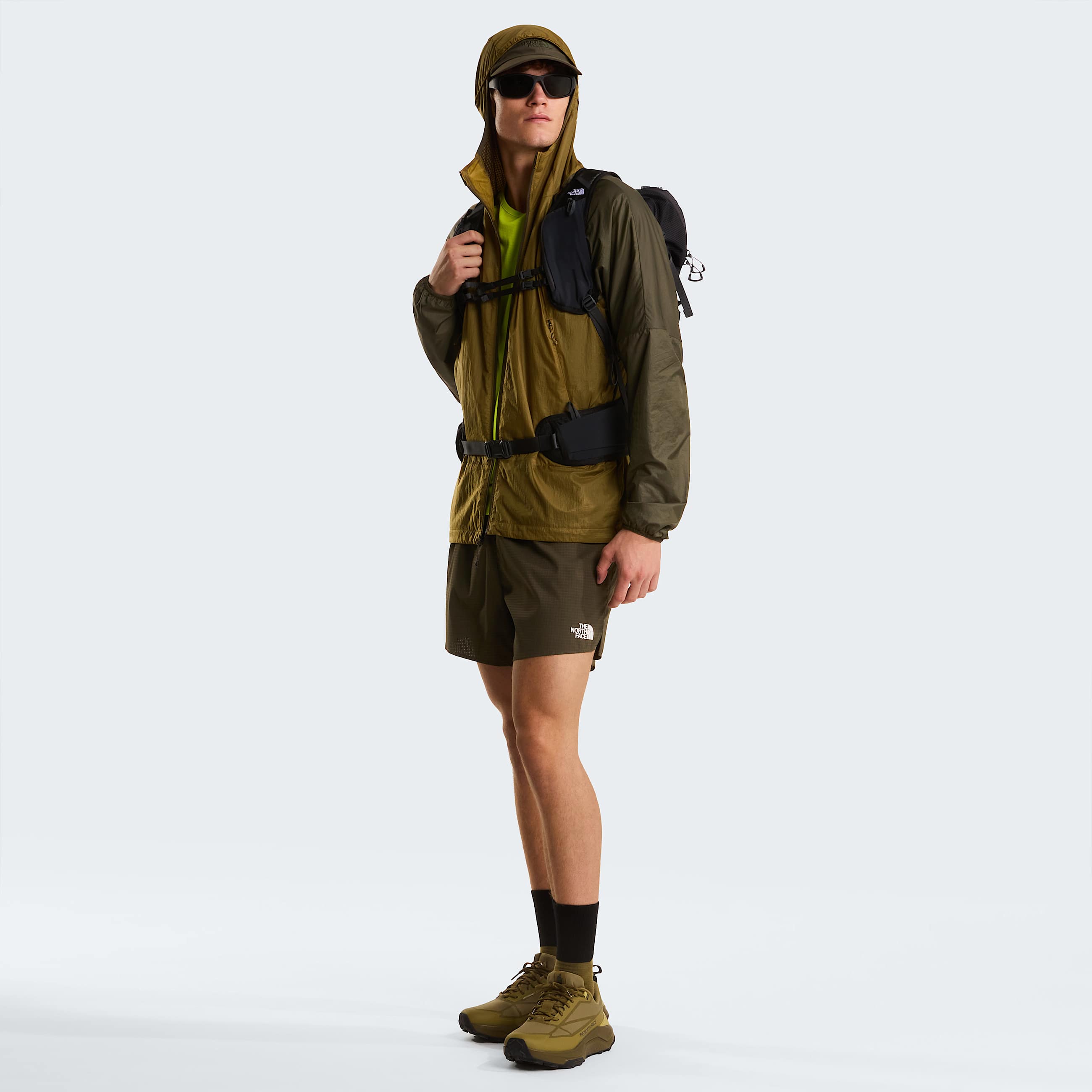 Mens Sunriser 5 Shorts TNF New Taupe Green ALT1