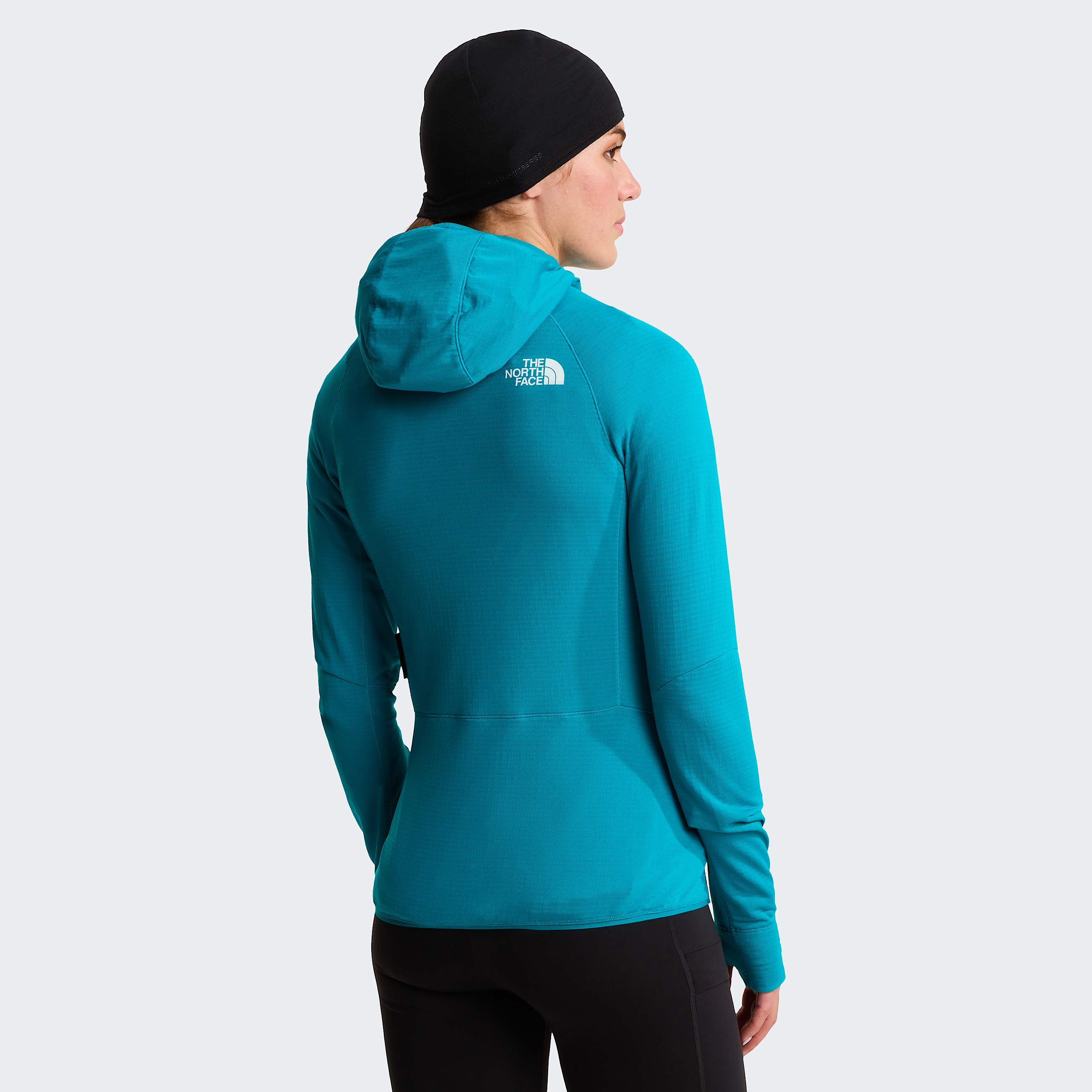 Giacca con cappuccio Bolt Polartec Power Grid da donna TNF Deep Teal ALT3