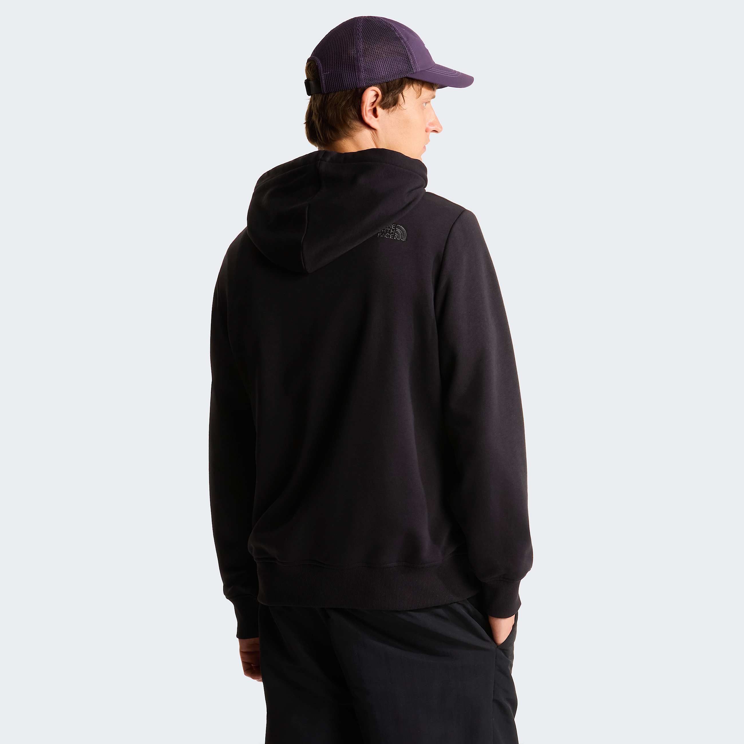 Mens Drew Peak Light Hoodie TNF TNF BlackAnthracite Grey ALT3