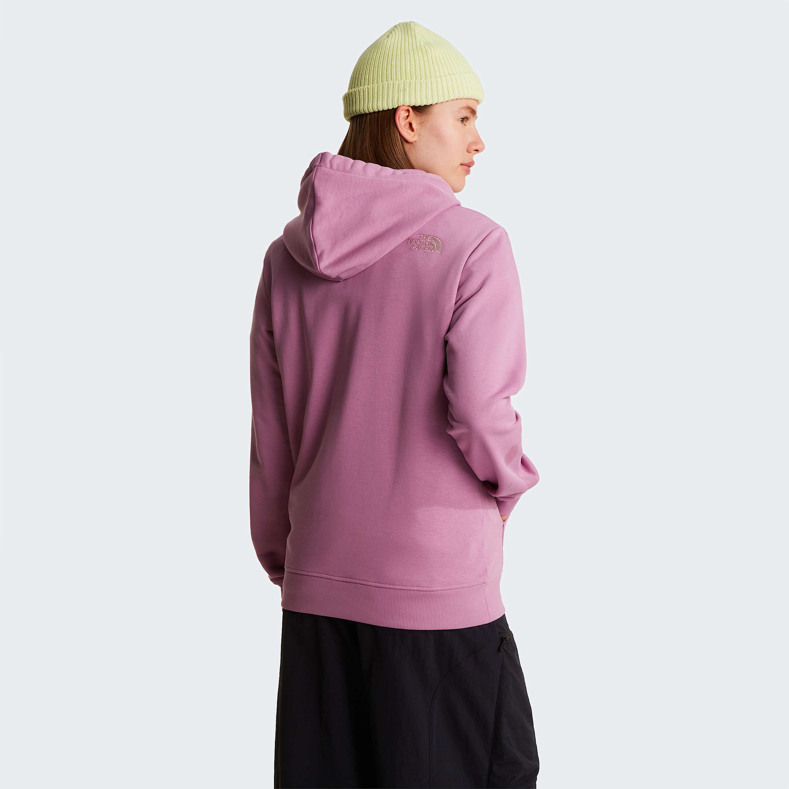 Drew Peak Lighthoodie voor dames TNF Hushed LavenderMetal Pink ALT3