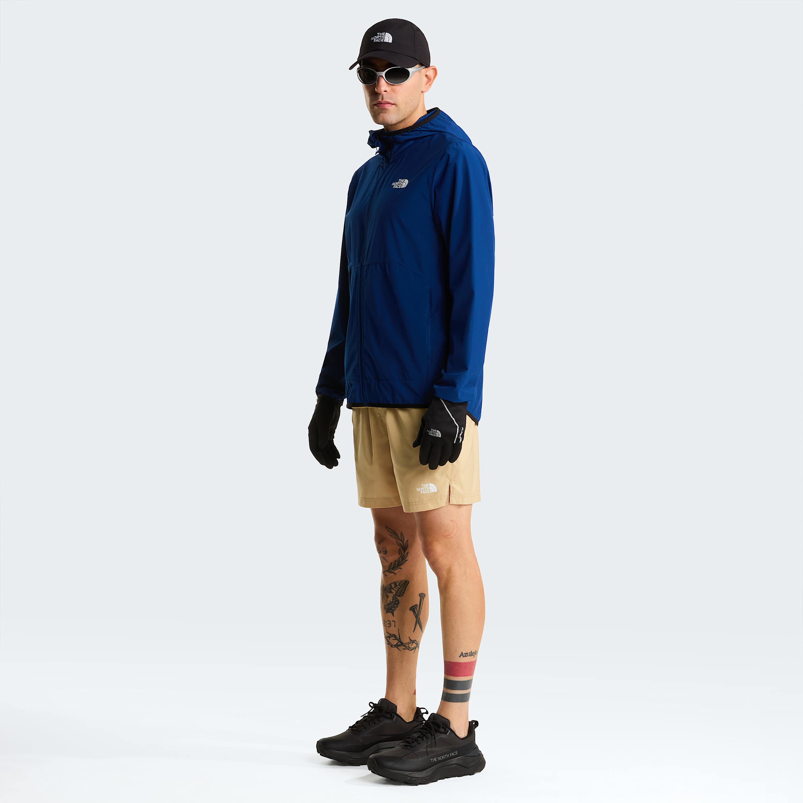 Mens 247 Woven Hooded Jacket TNF Estate Blue ALT1