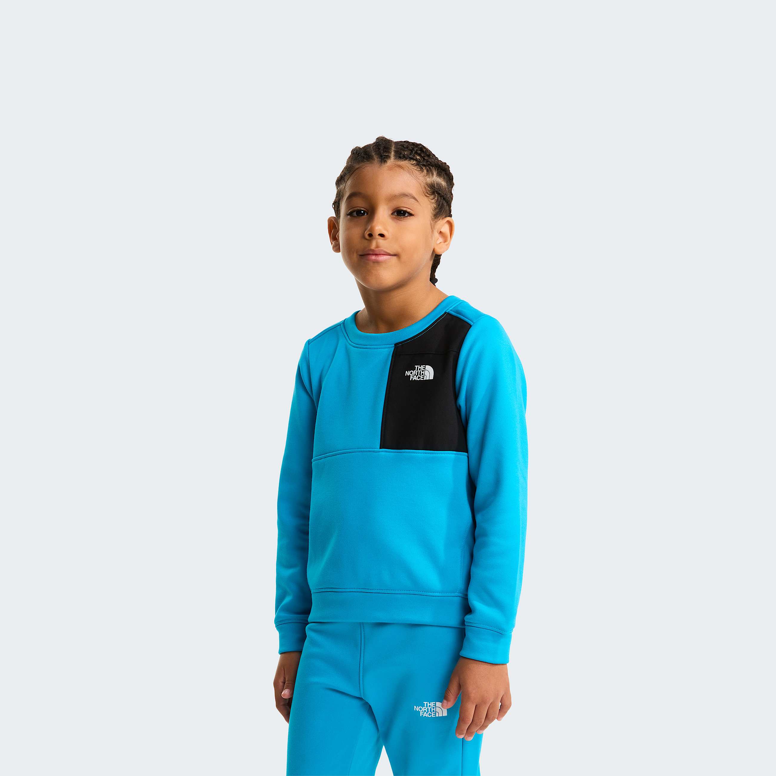 Kids TNF Performance Fleece TwoPiece Set TNF Meridian Blue ALT3