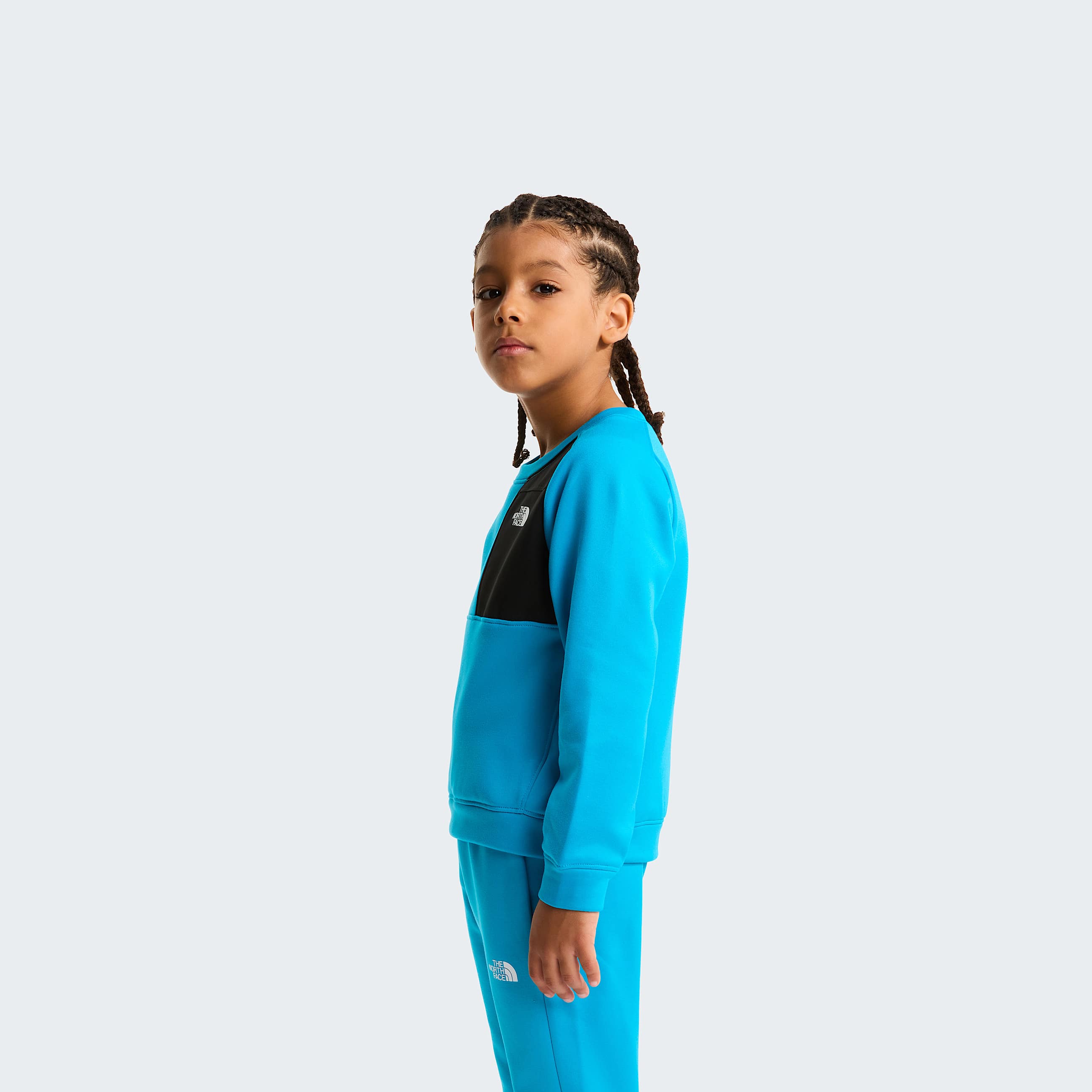 Kids TNF Performance Fleece TwoPiece Set TNF Meridian Blue ALT4