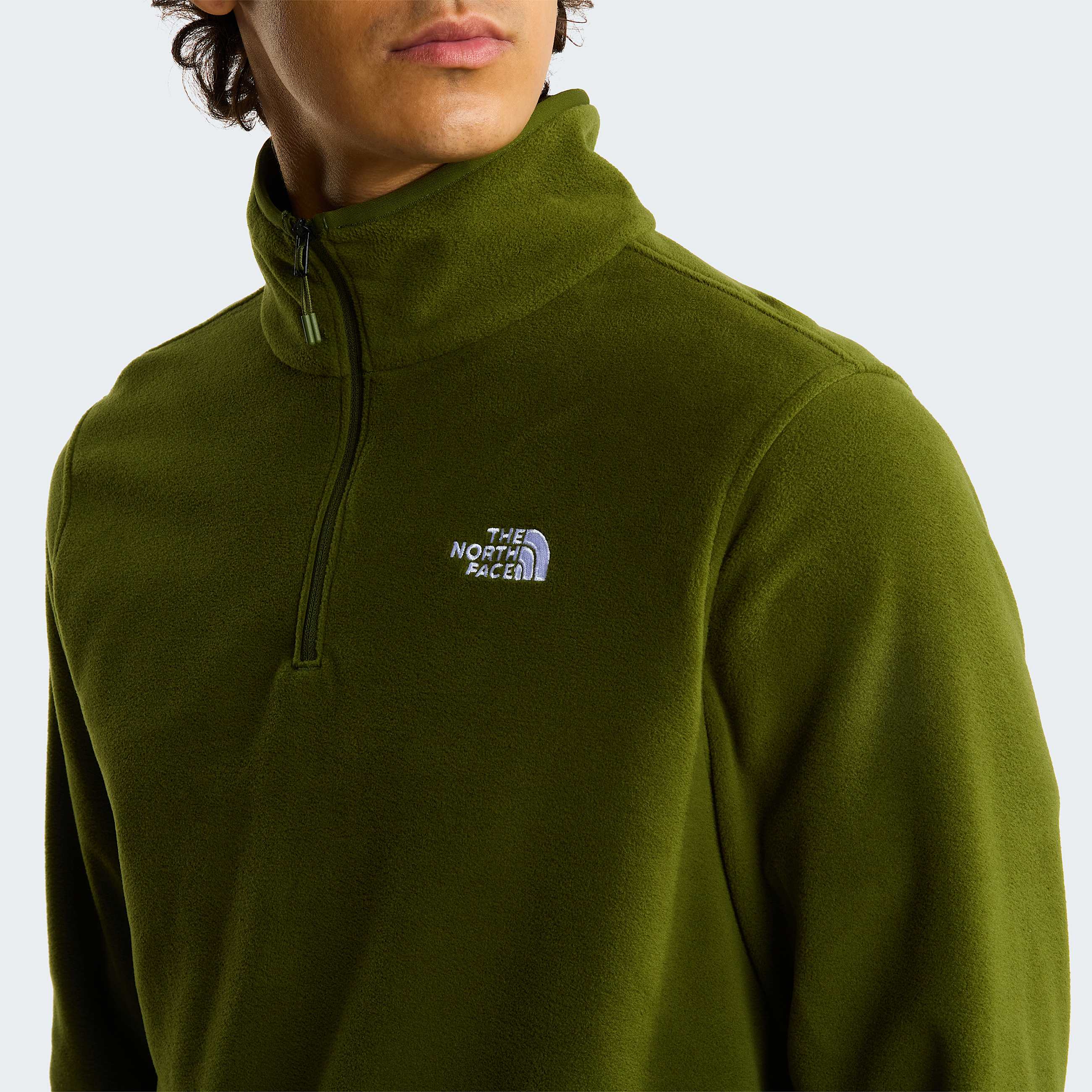 Pile Glacier con cerniera a 14 da uomo TNF Woodland Green ALT4