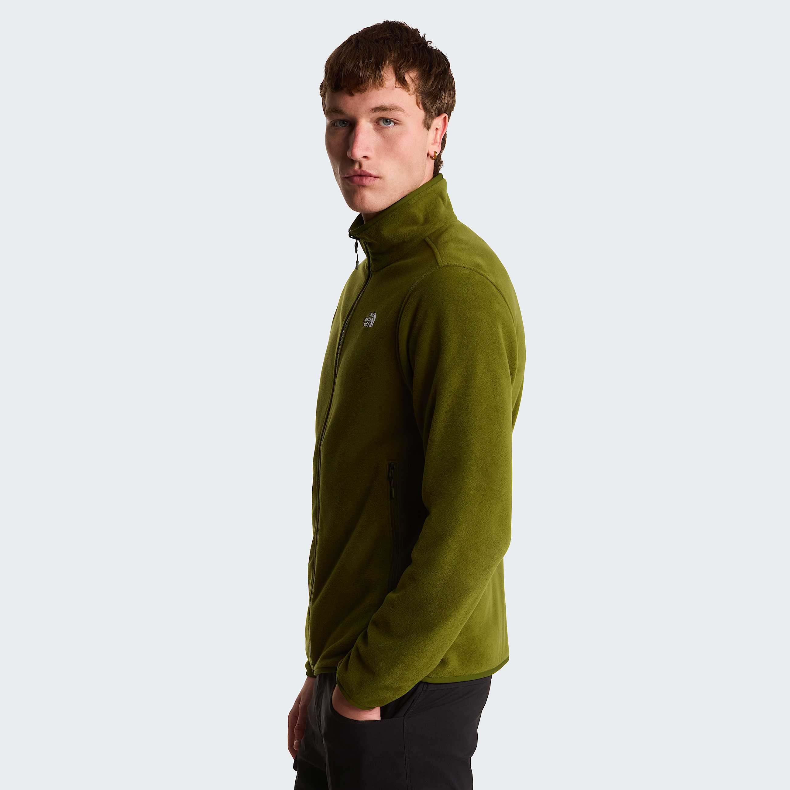 Glacier Fleece mit durchgehendem RV fr Herren TNF Woodland Green ALT2