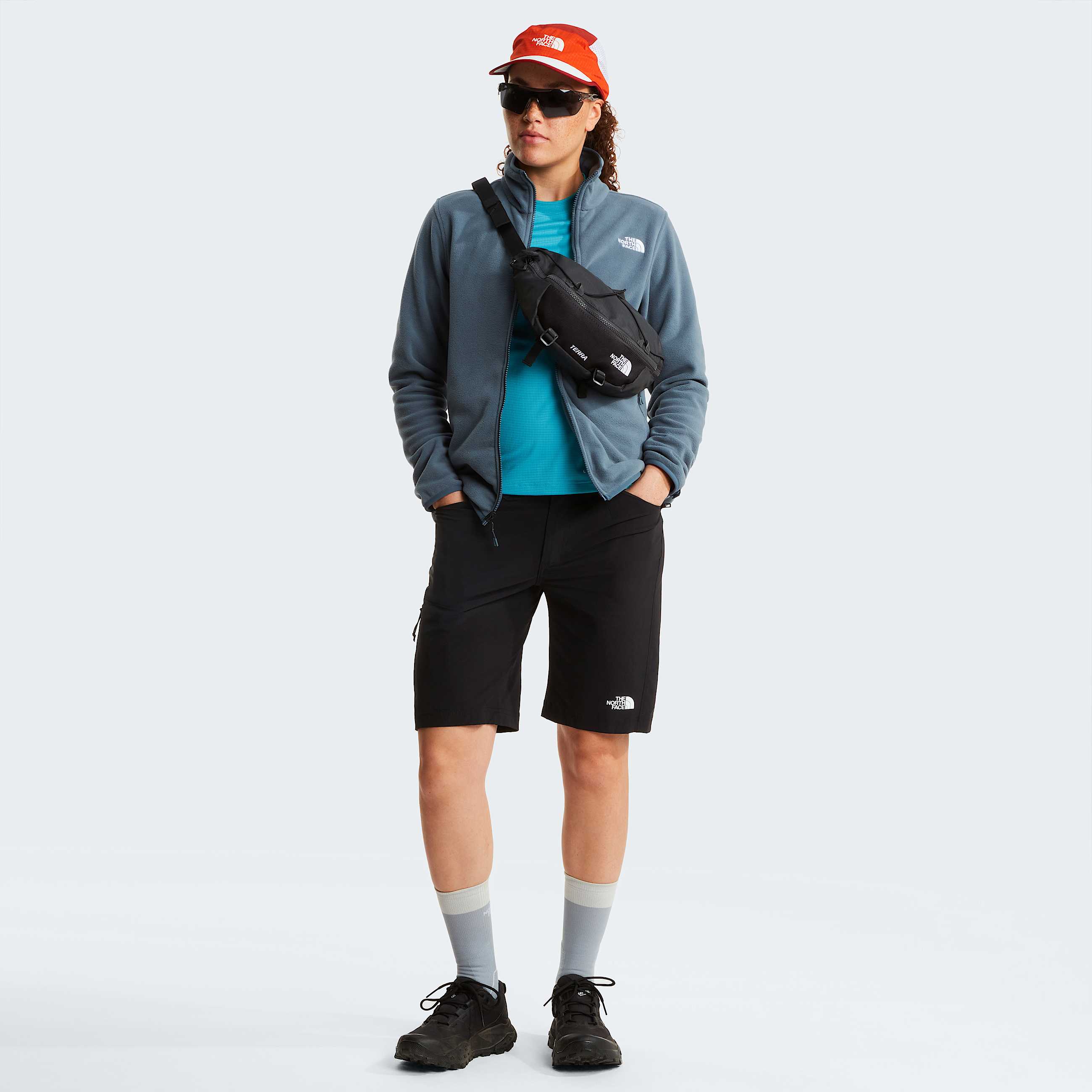 Glacier Fleece mit durchgehendem RV fr Damen TNF Granite Grey ALT1