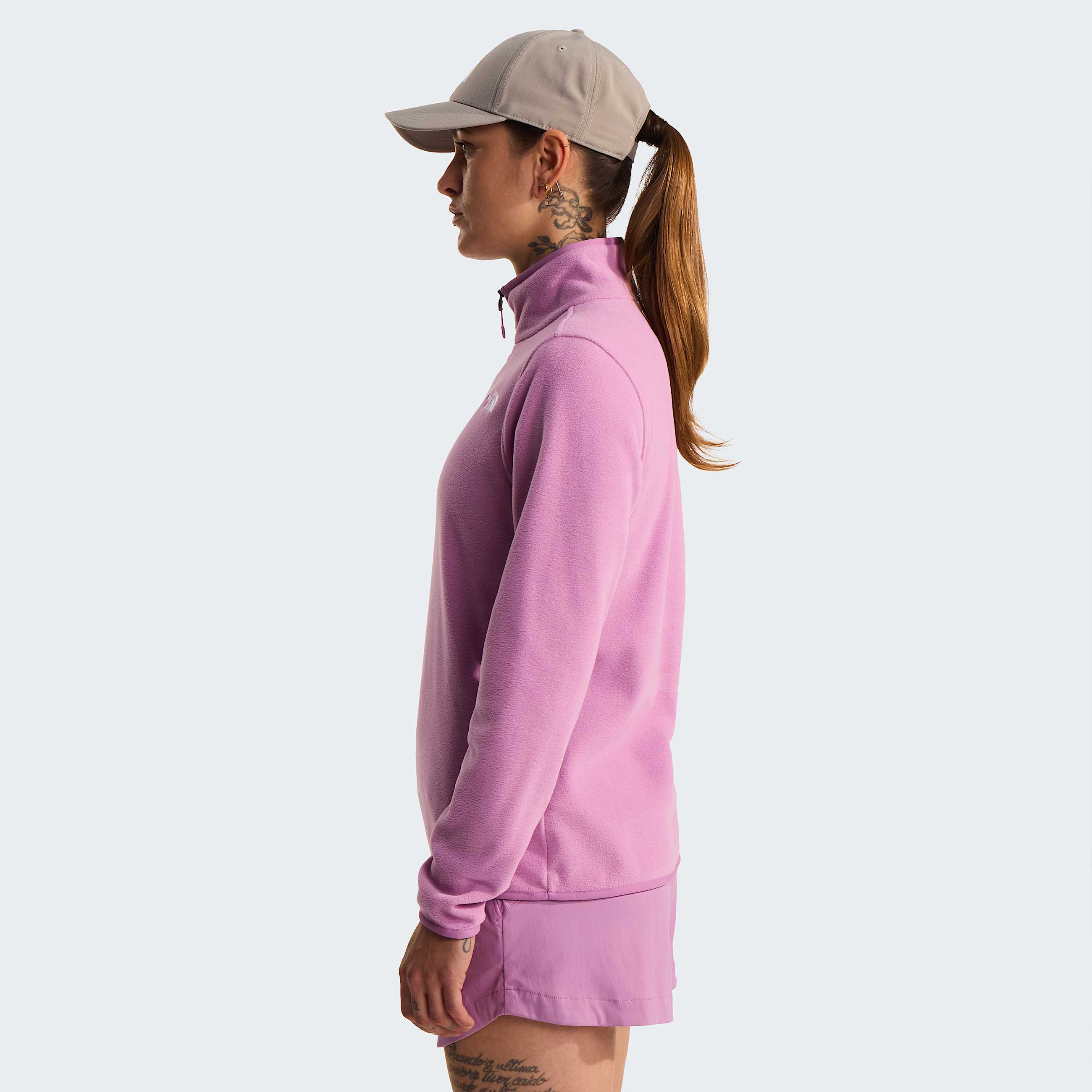 Womens Glacier 14 Zip Fleece TNF Hushed Lavender ALT2