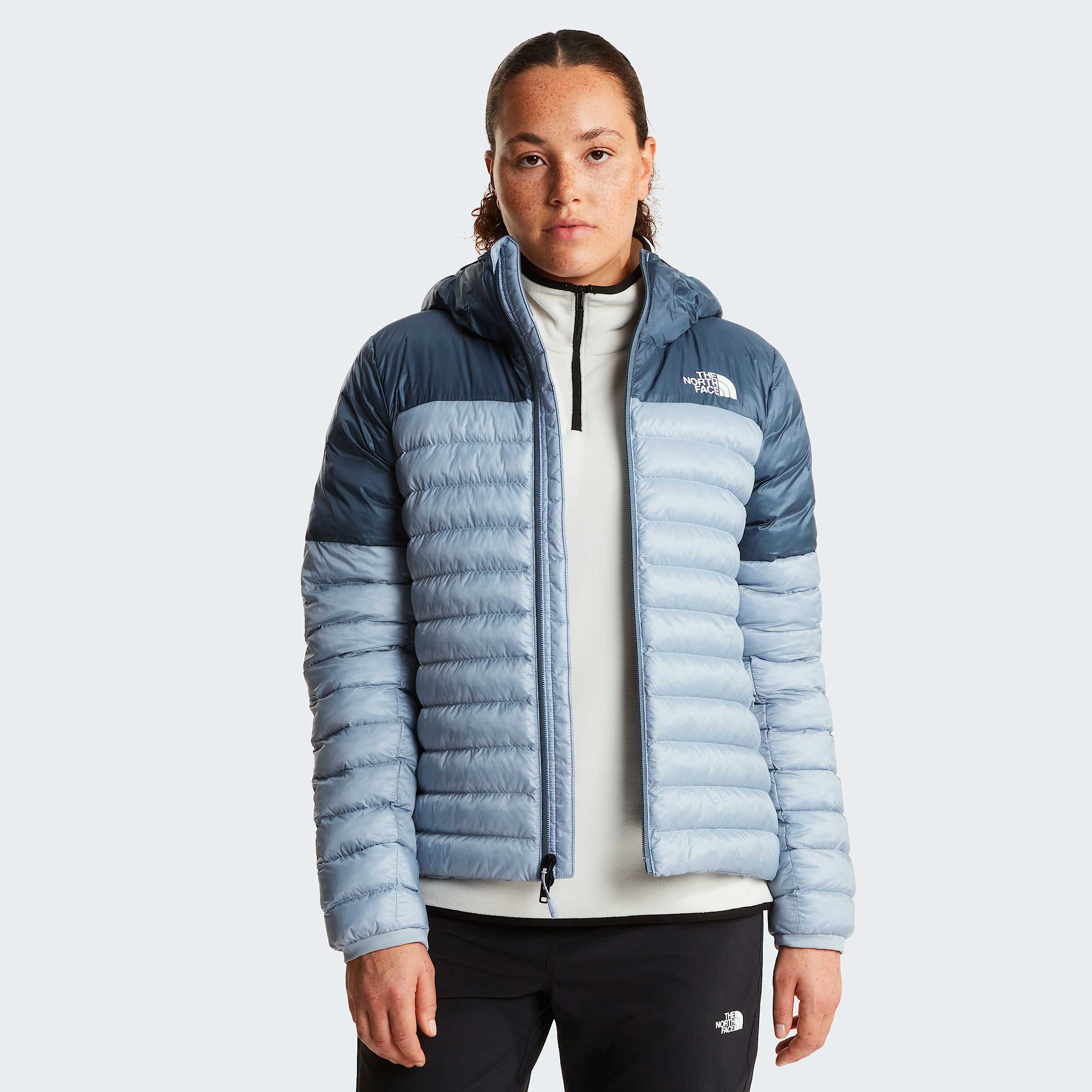 Giacca con cappuccio Terra Peak da donna TNF Frost GreyGranite Grey ALT4