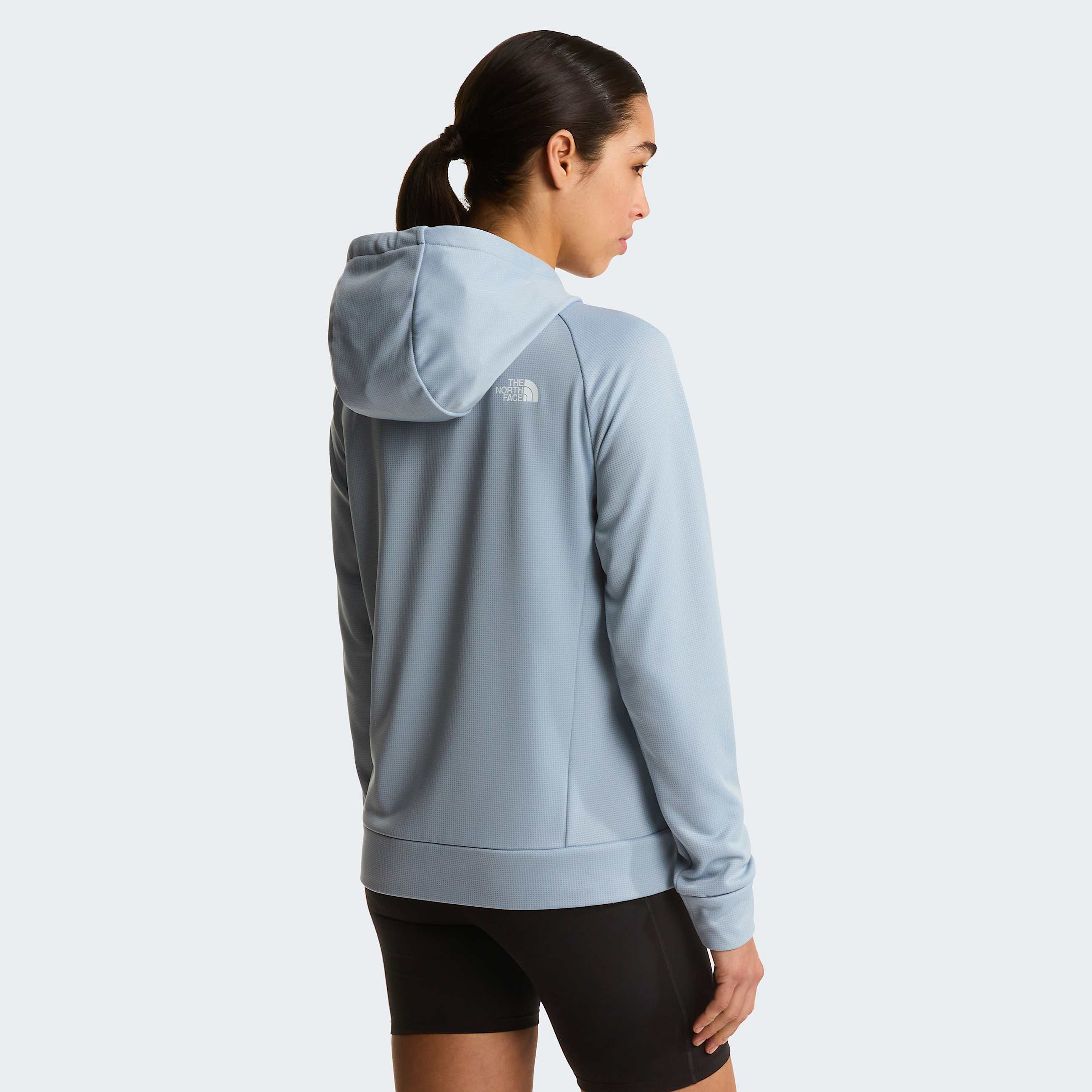 Reaxion 20jas met capuchon en volledige rits voor dames TNF Frost Grey Dark Heather ALT3