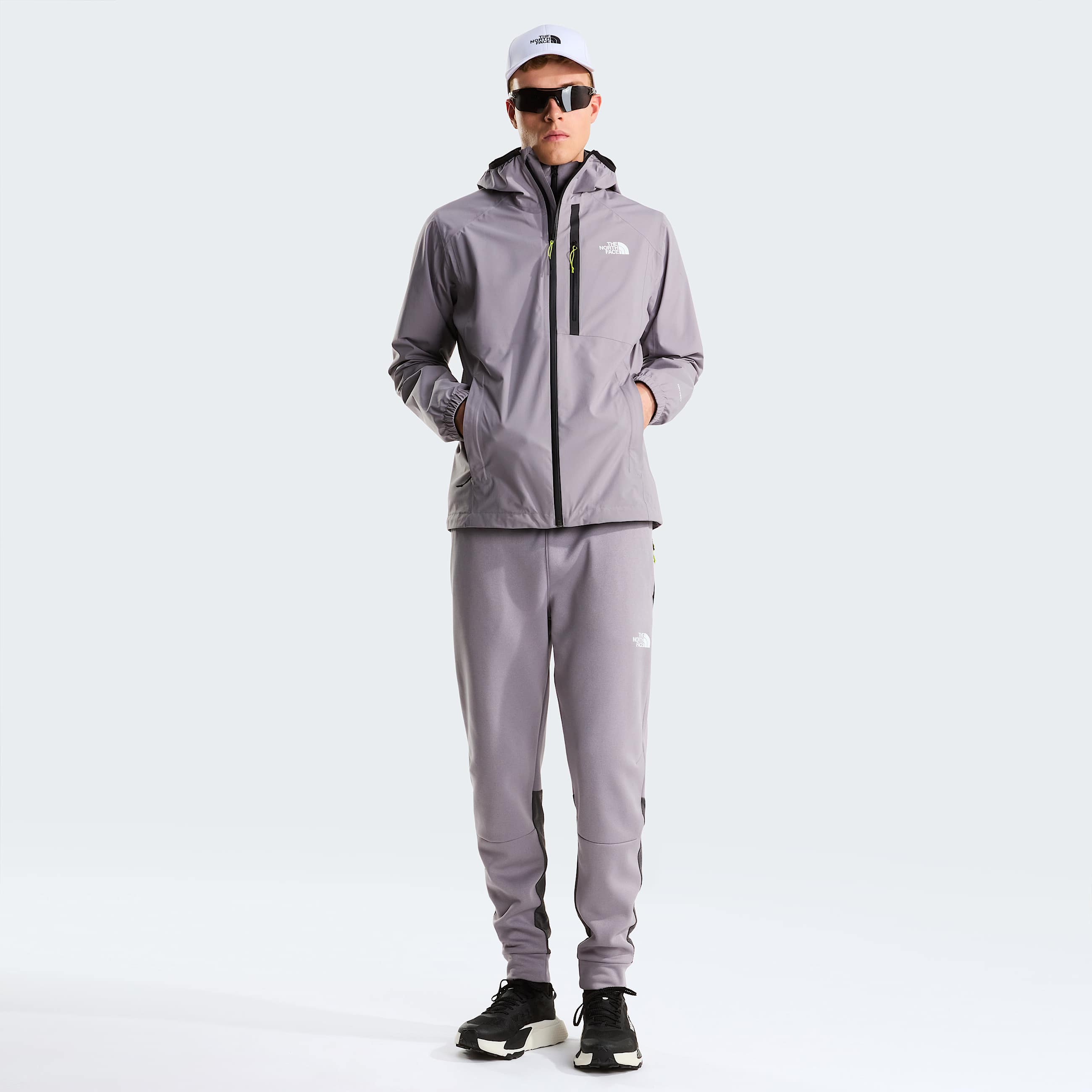 Mens Mountain Athletics Rainlit Hooded Jacket TNF Transcendent Grey ALT1