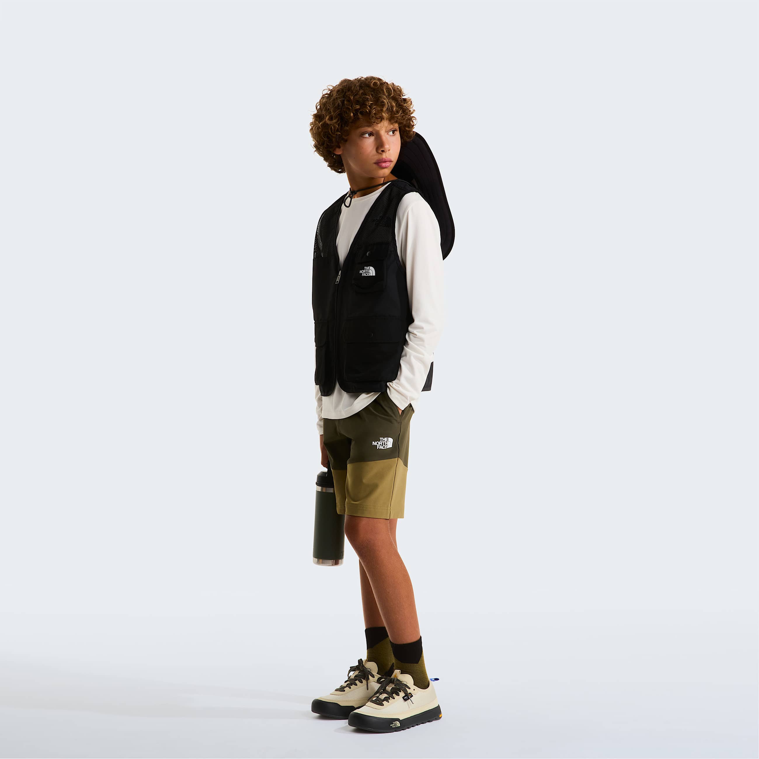 Teens 247 LongSleeve TShirt TNF White Dune ALT1