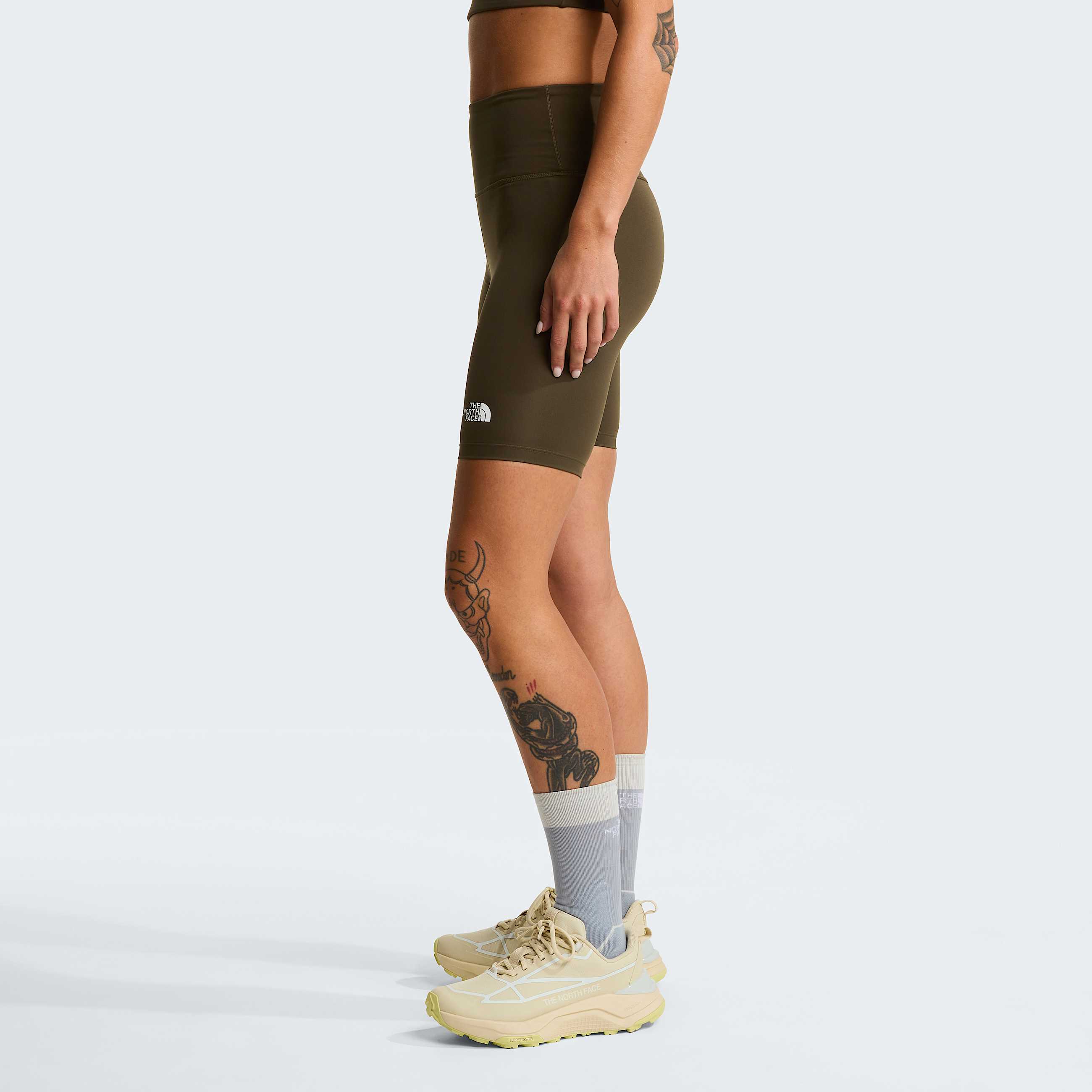 Pantaloncini aderenti Flex 8 da donna TNF New Taupe Green ALT2