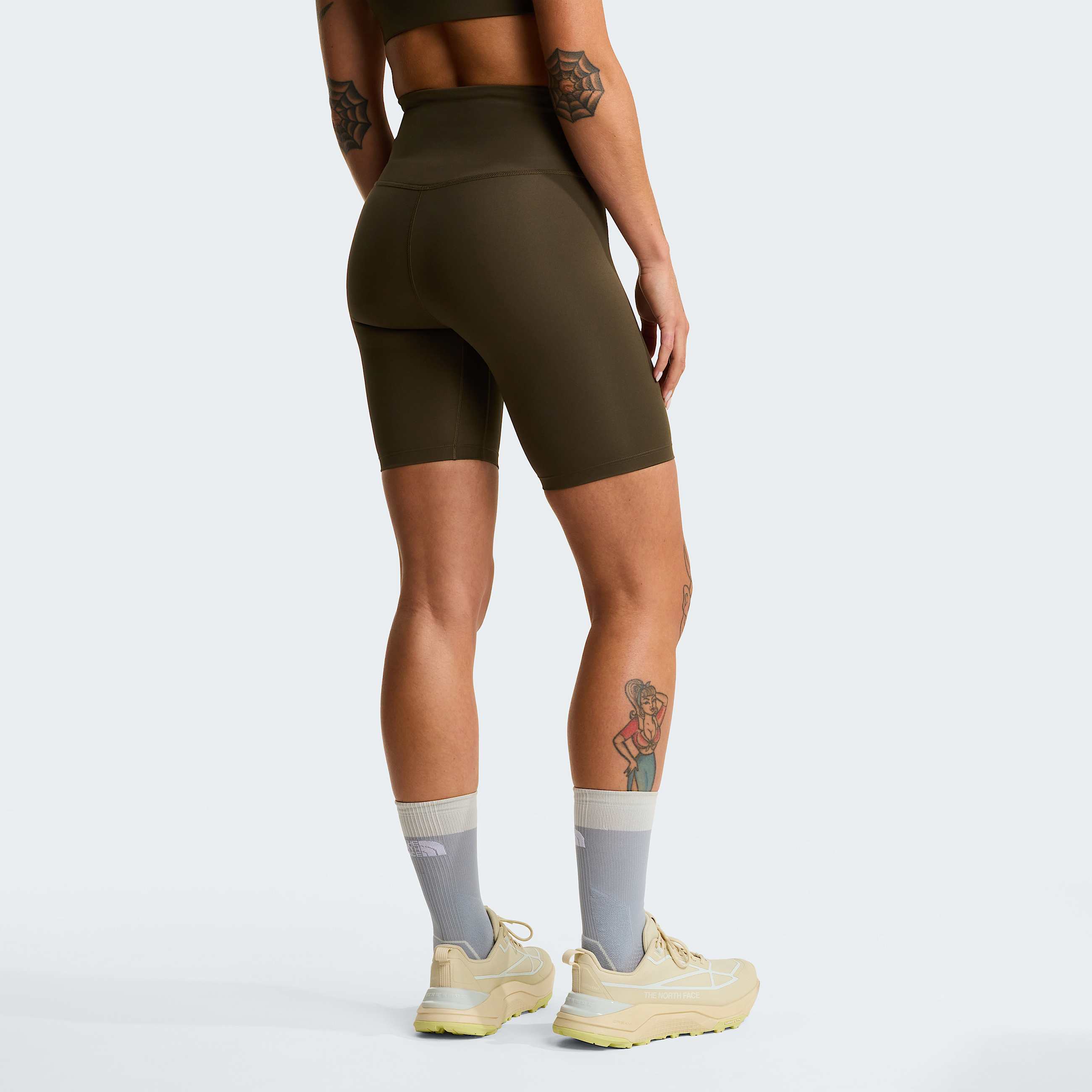 Pantaloncini aderenti Flex 8 da donna TNF New Taupe Green ALT3