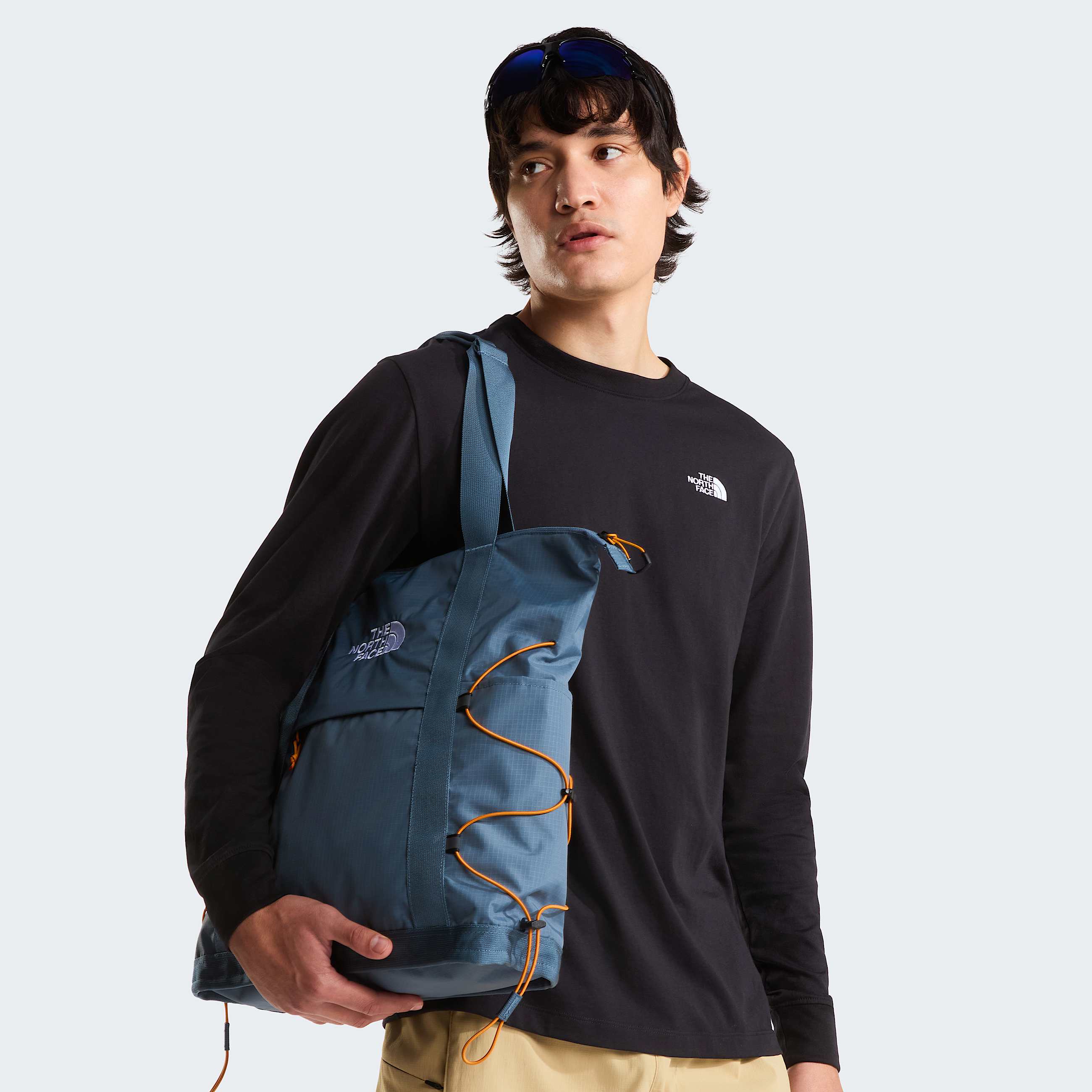 Mens Evolution Simple Dome Regular LongSleeve TShirt TNF TNF Black ALT5