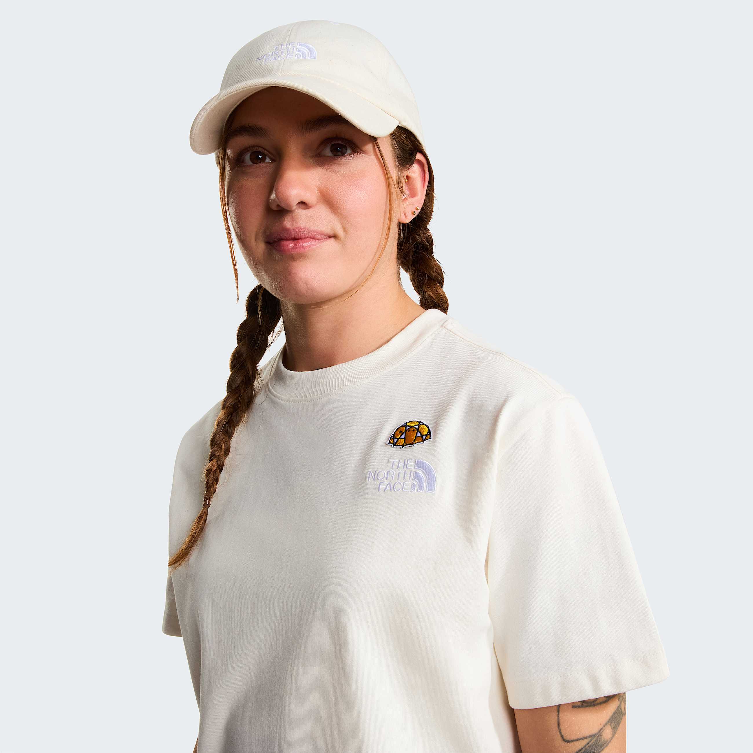 Womens 60th Anniversary Patch Relaxed TShirt TNF ALT4