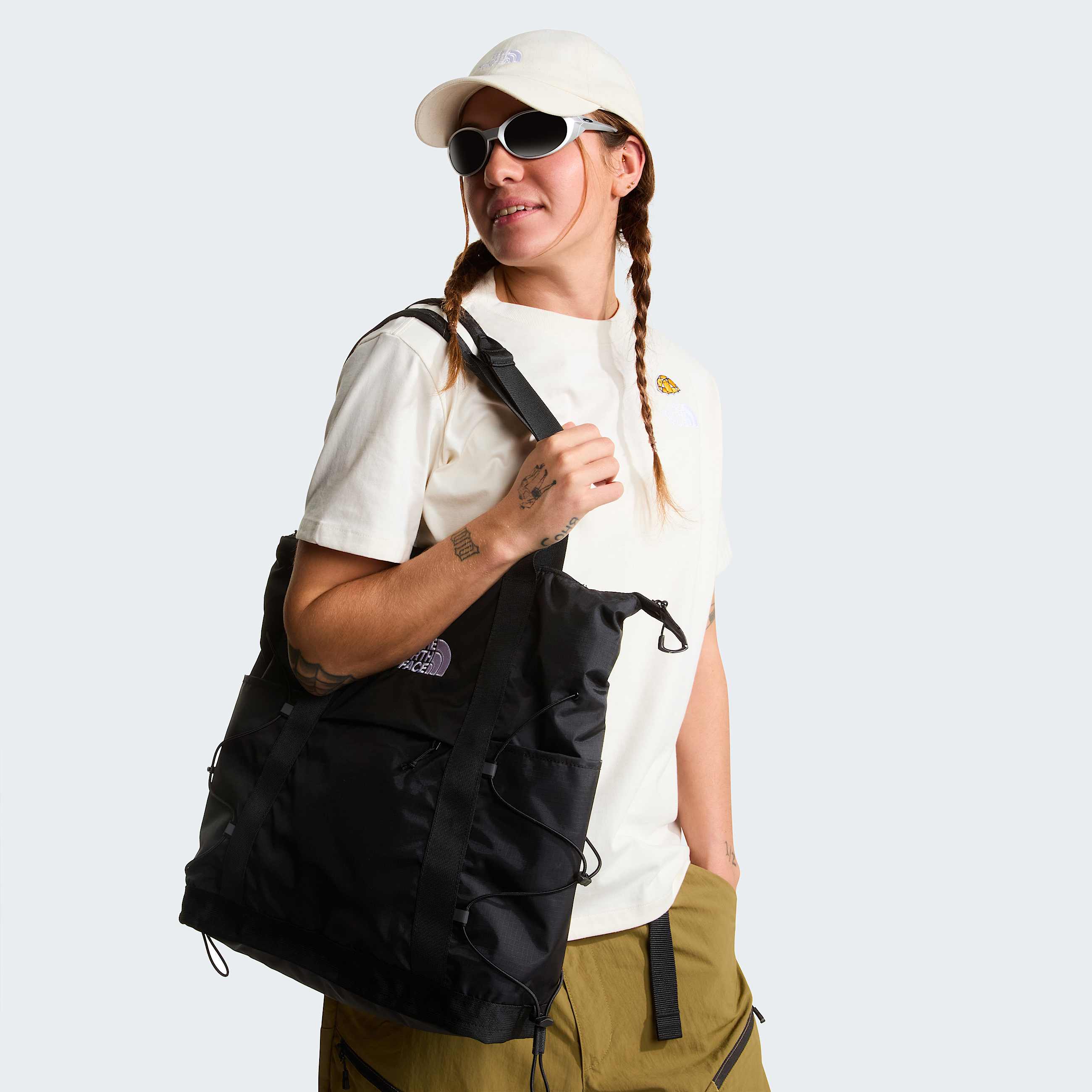 Womens 60th Anniversary Patch Relaxed TShirt TNF ALT5