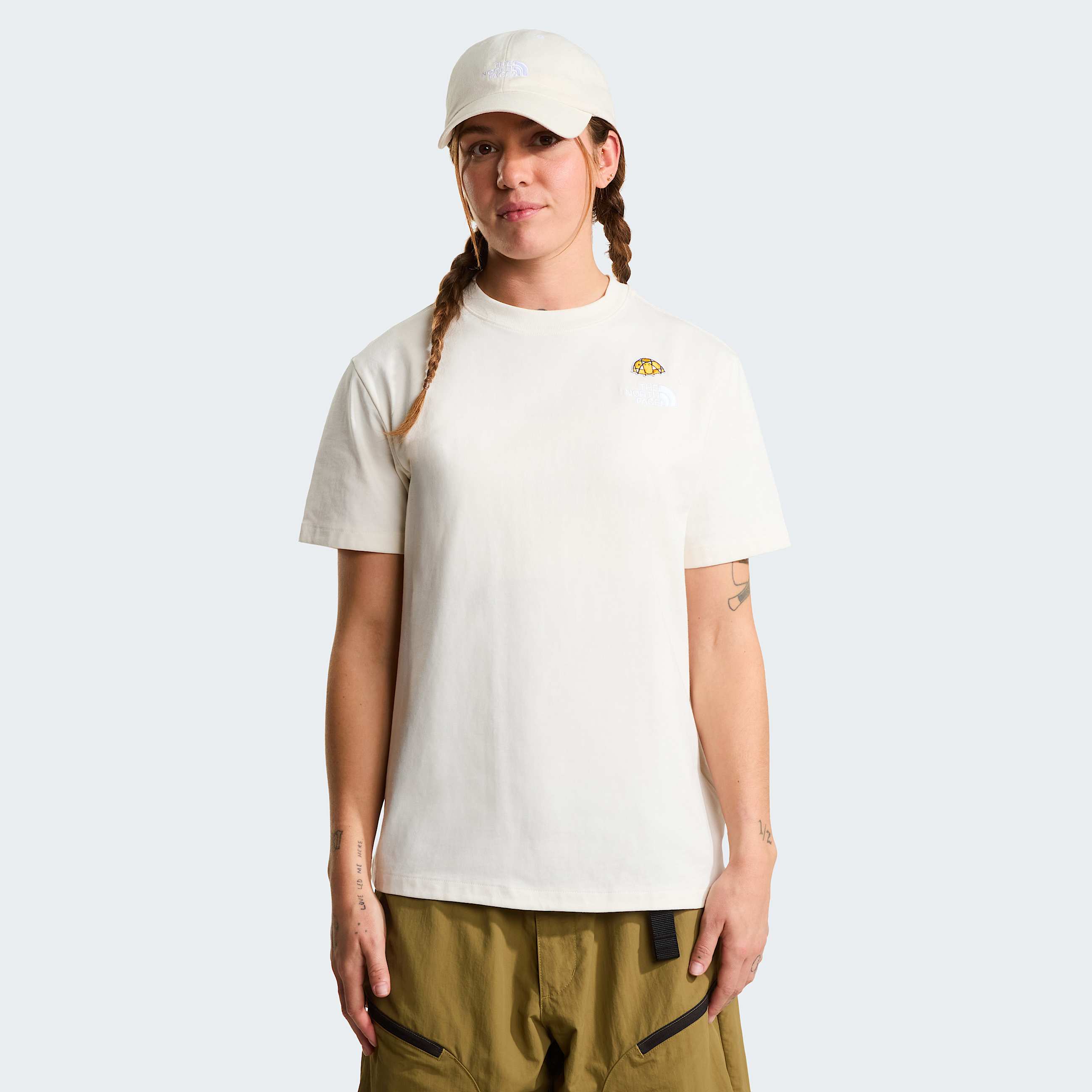 Womens 60th Anniversary Patch Relaxed TShirt TNF HERO