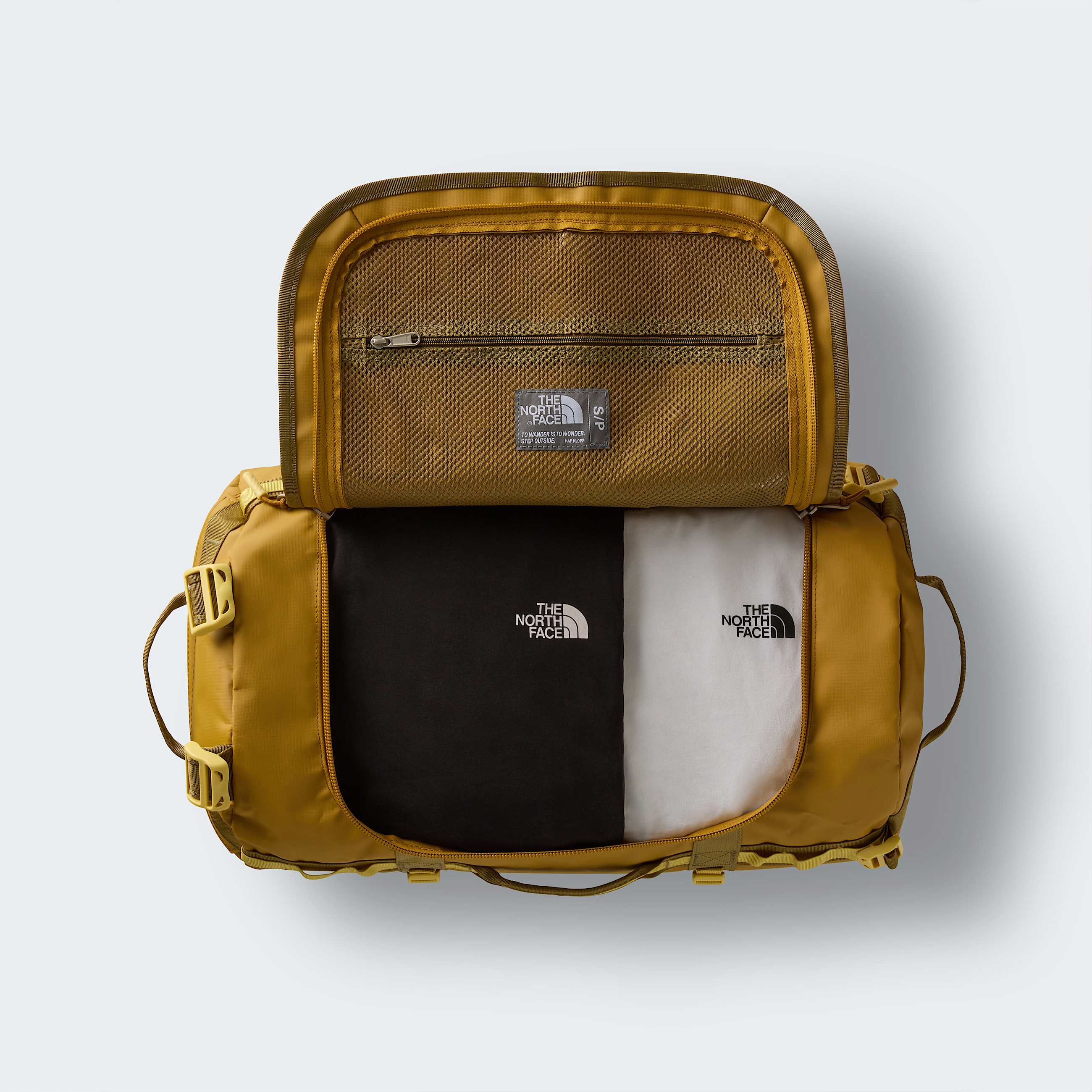 Base Camp DuffelTasche 50L  S TNF Golden TanCedarHoneyed Sand ALT2