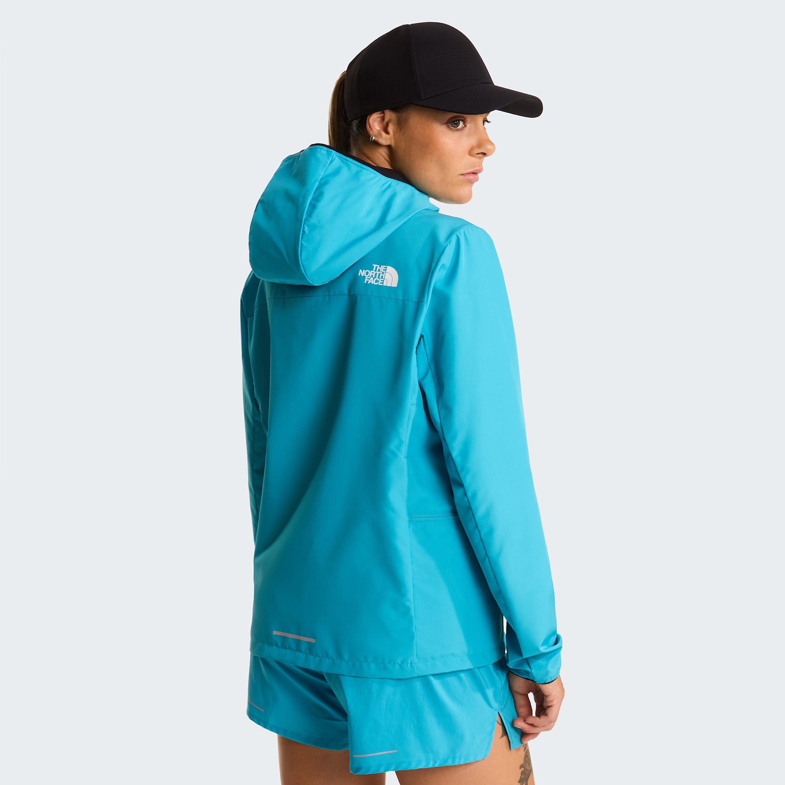 Womens Fontanales Wind Jacket TNF River Ice ALT3