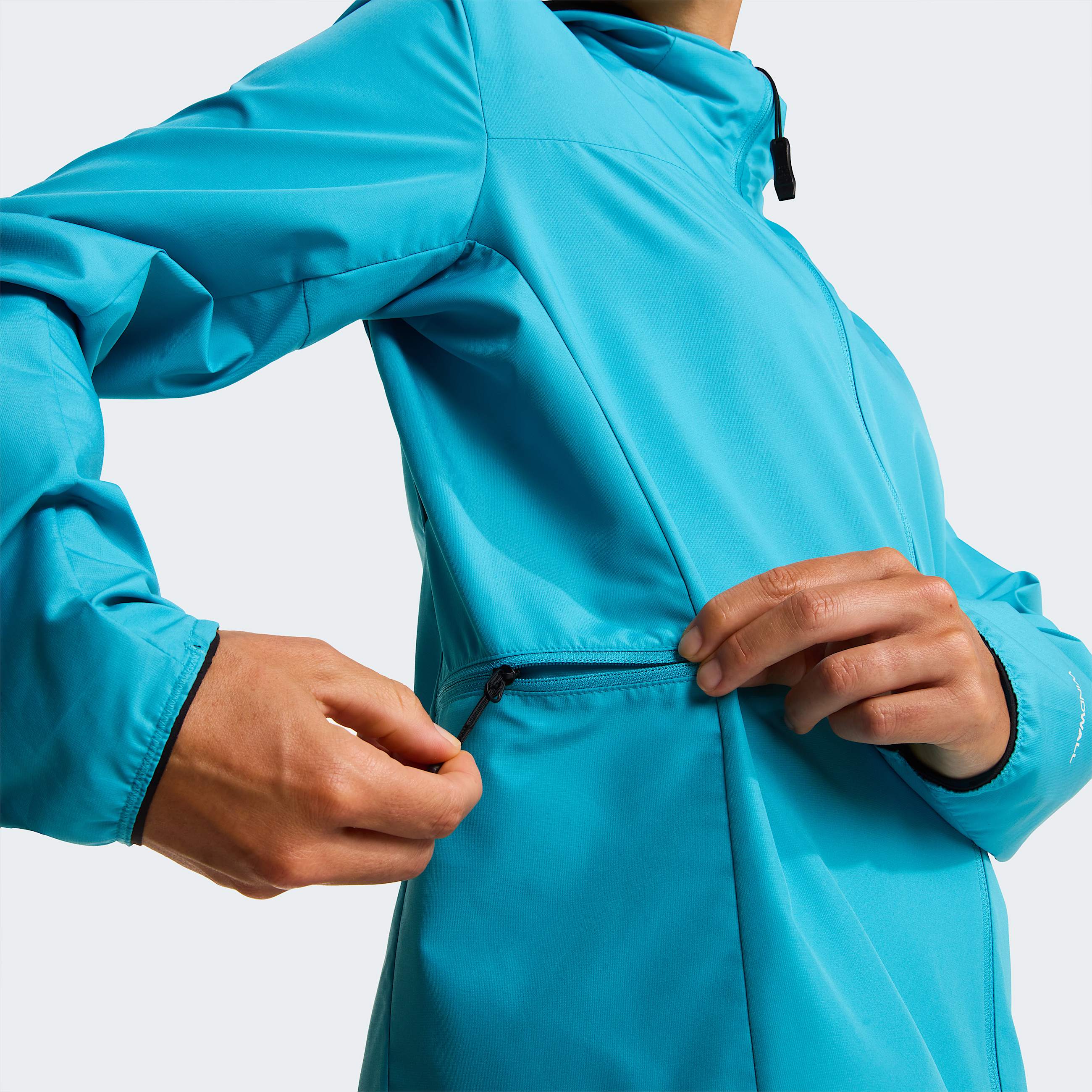 Womens Fontanales Wind Jacket TNF River Ice ALT7