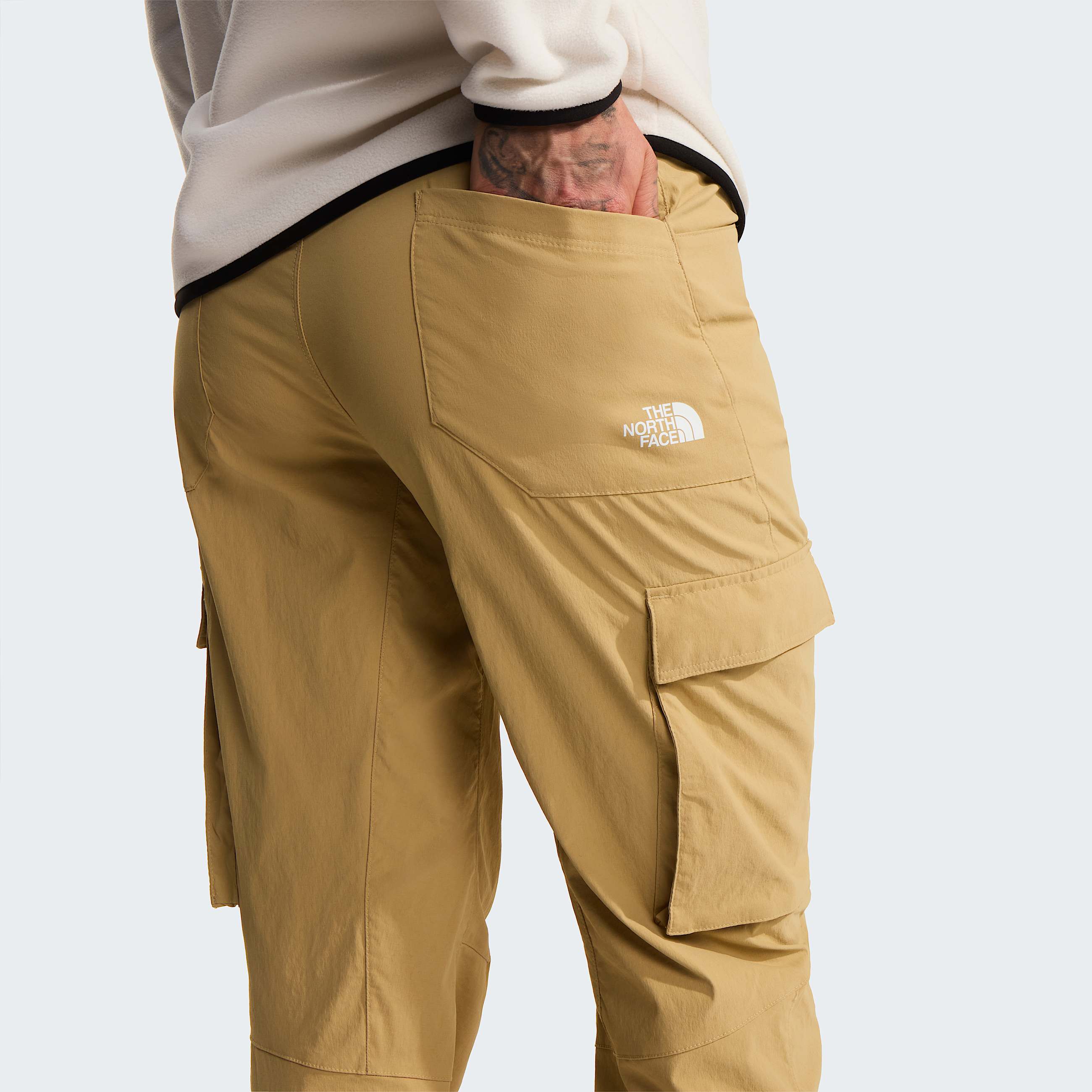 Womens Exploration Cargo Trousers TNF Khaki Stone ALT7