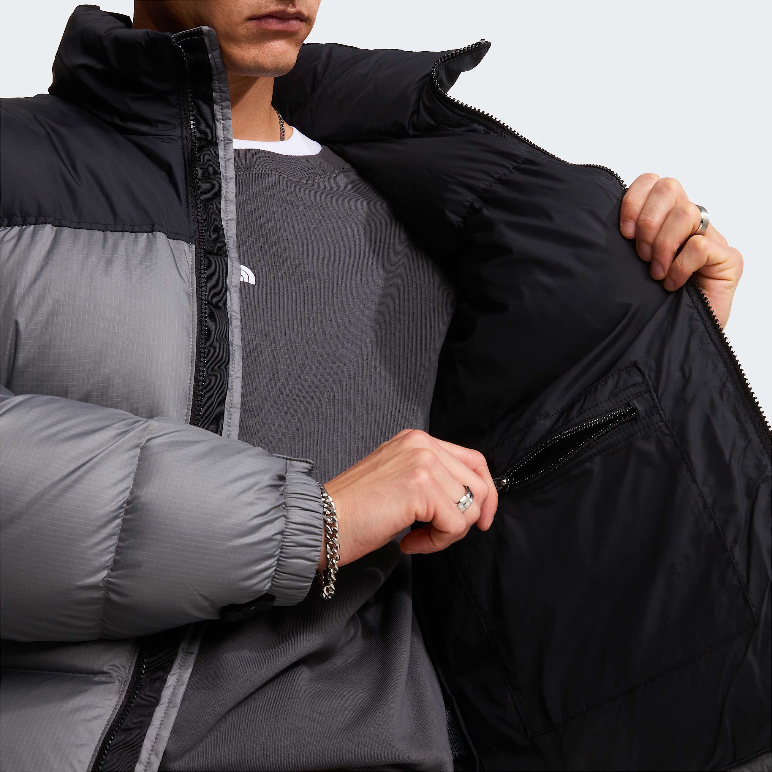 1996 Retro Nuptsejas voor heren TNF Smoked PearlTNF Black ALT9