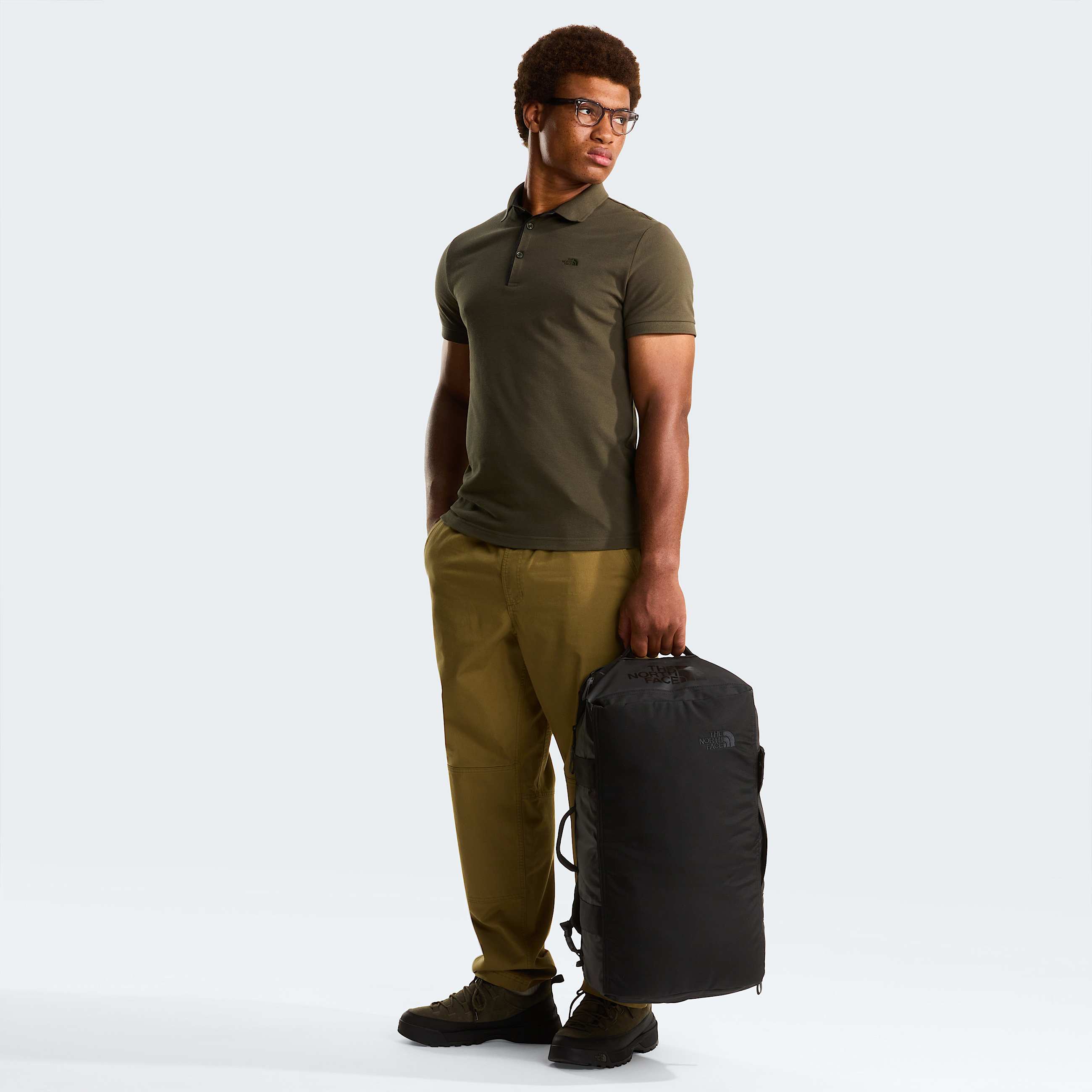 Polo de piqu entallado Premium para hombre TNF New Taupe Green ALT1