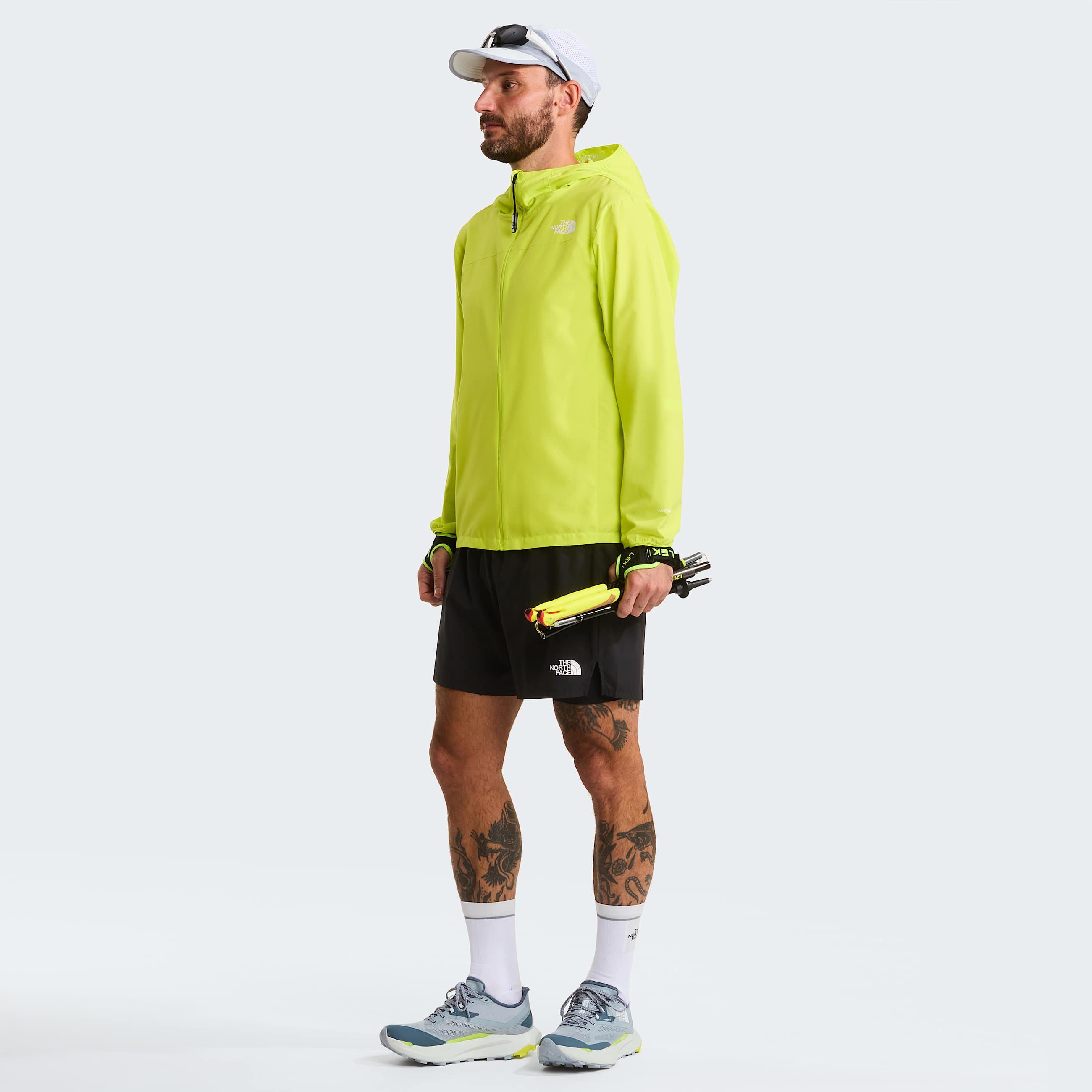Mens Fontanales Wind Jacket TNF Fizz Lime ALT1