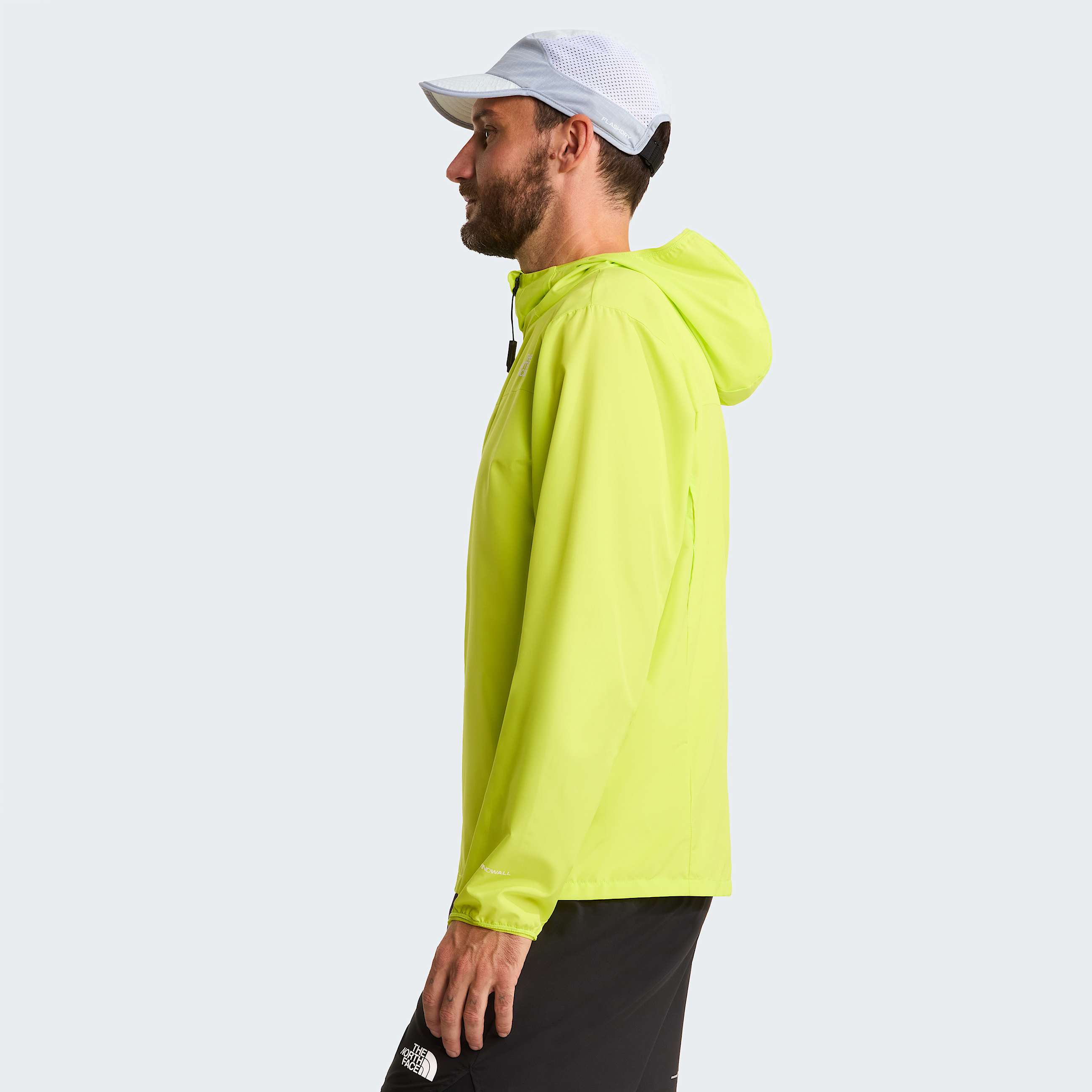 Mens Fontanales Wind Jacket TNF Fizz Lime ALT2