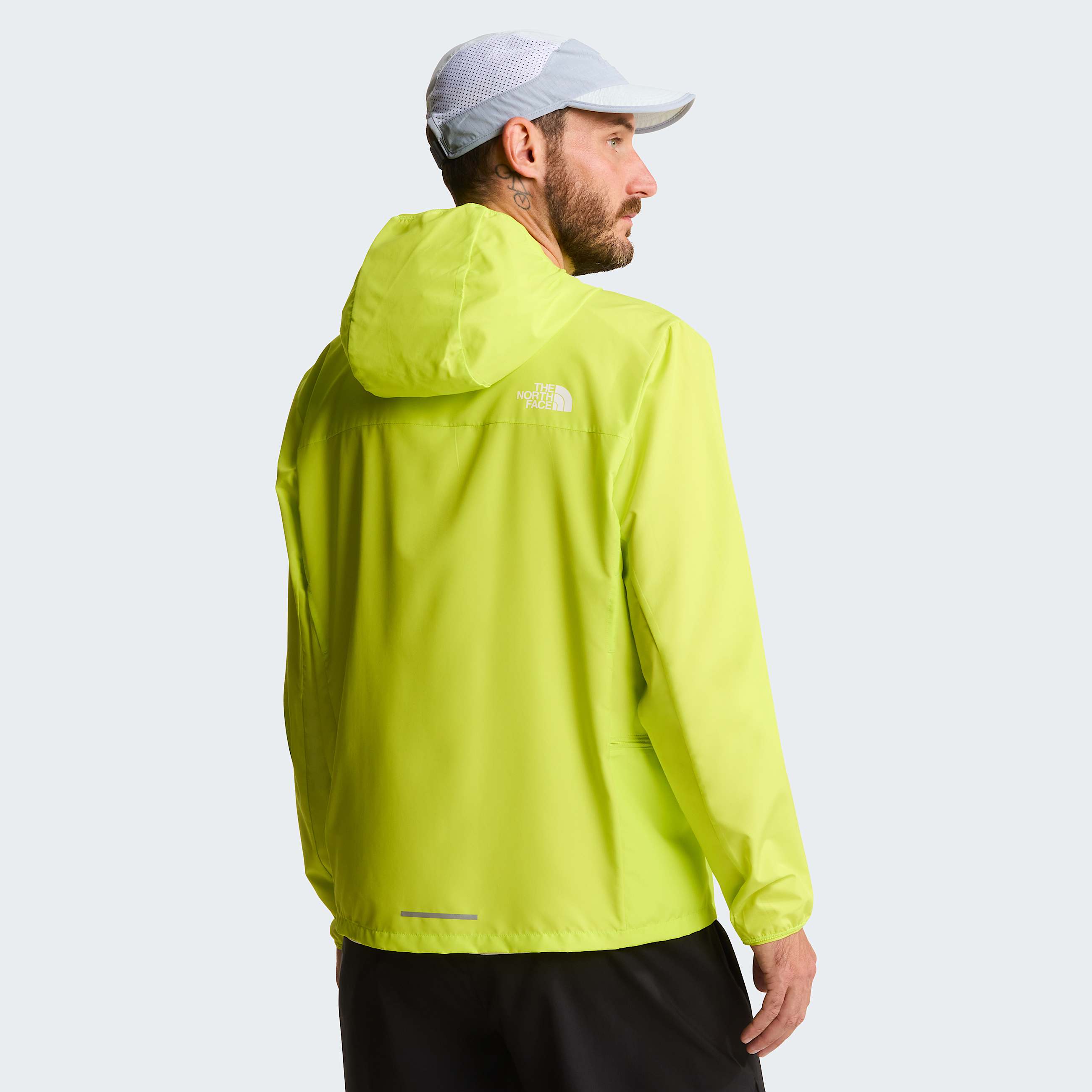 Mens Fontanales Wind Jacket TNF Fizz Lime ALT3