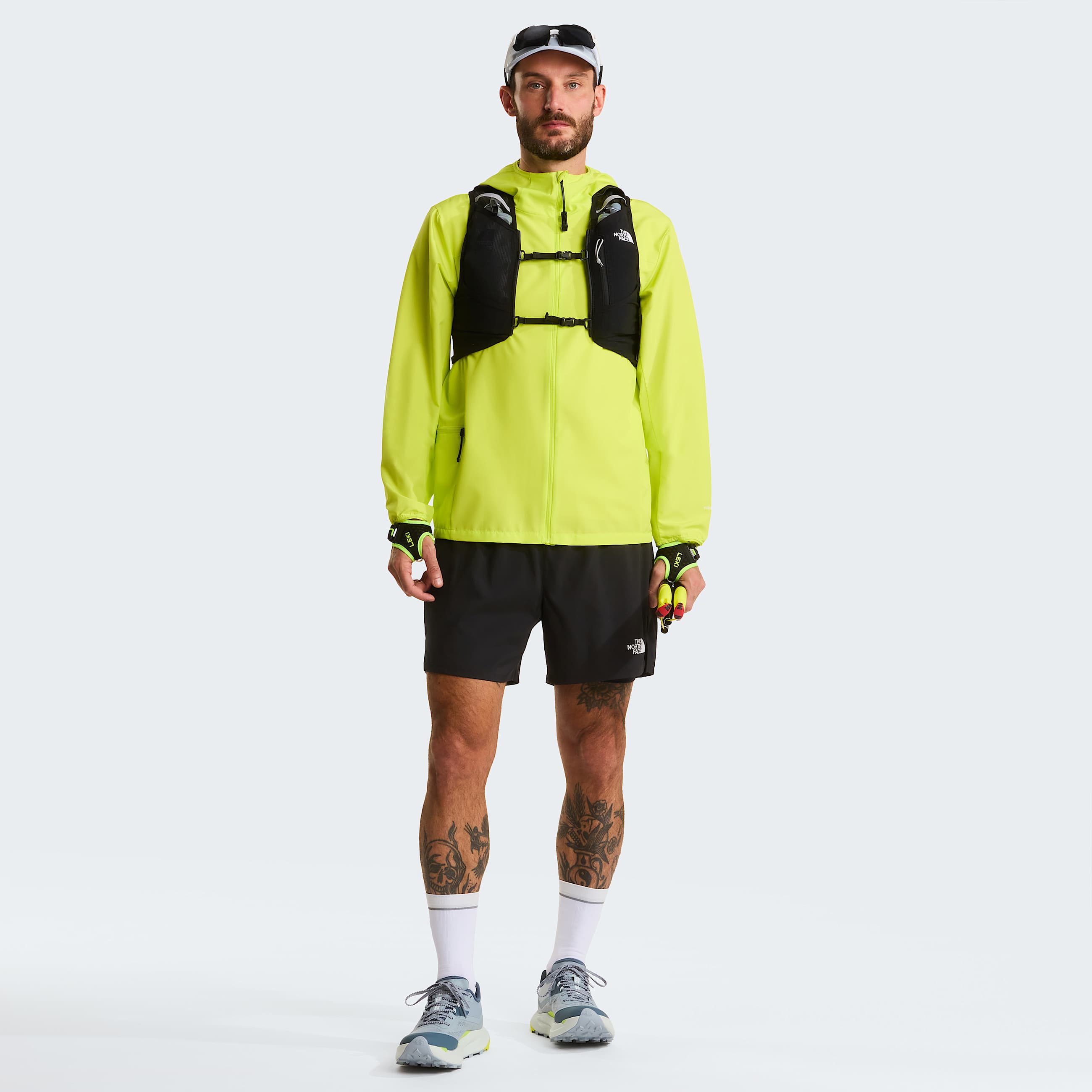 Mens Fontanales Wind Jacket TNF Fizz Lime ALT5