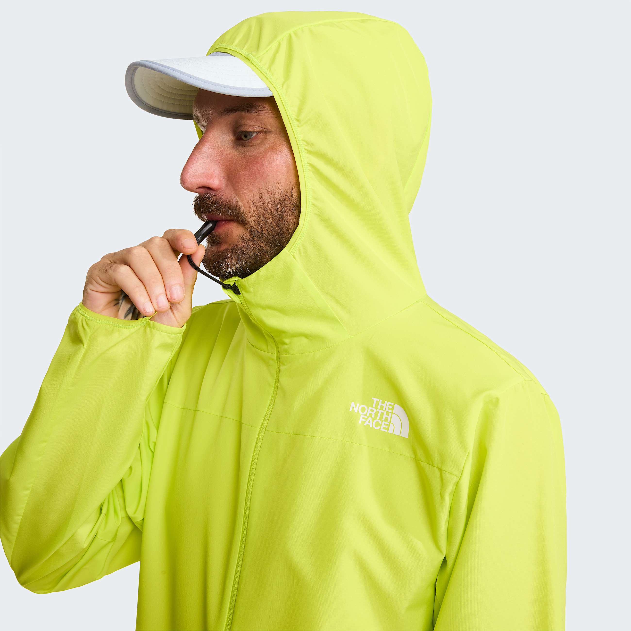 Mens Fontanales Wind Jacket TNF Fizz Lime ALT6