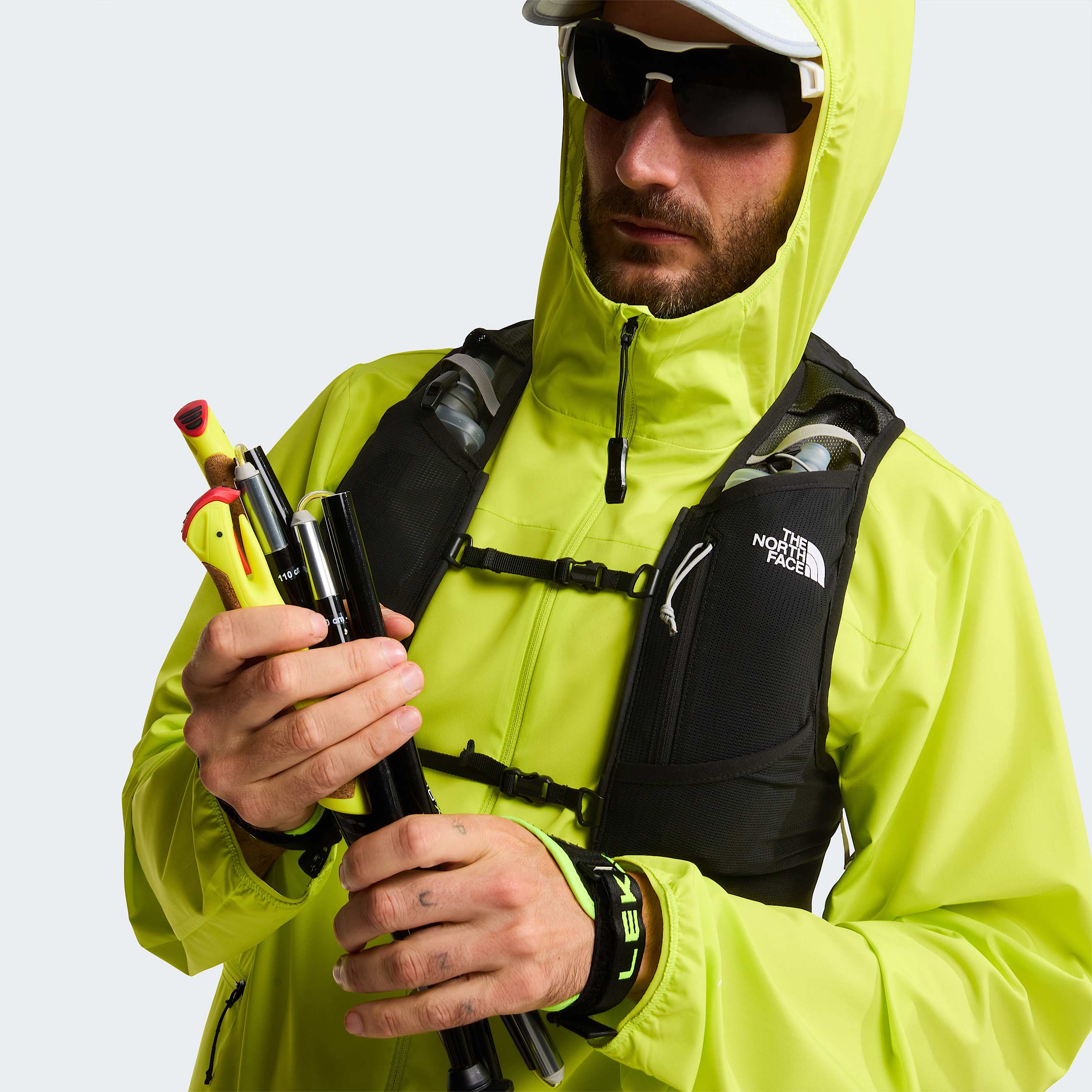 Mens Fontanales Wind Jacket TNF Fizz Lime ALT12