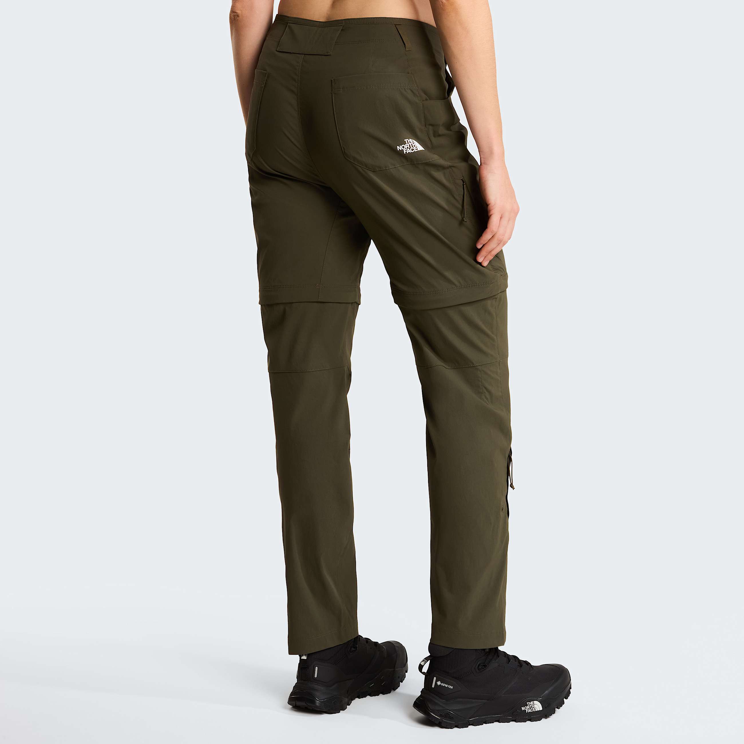 Womens Exploration Convertible Regular Straight Trousers TNF New Taupe Green ALT3