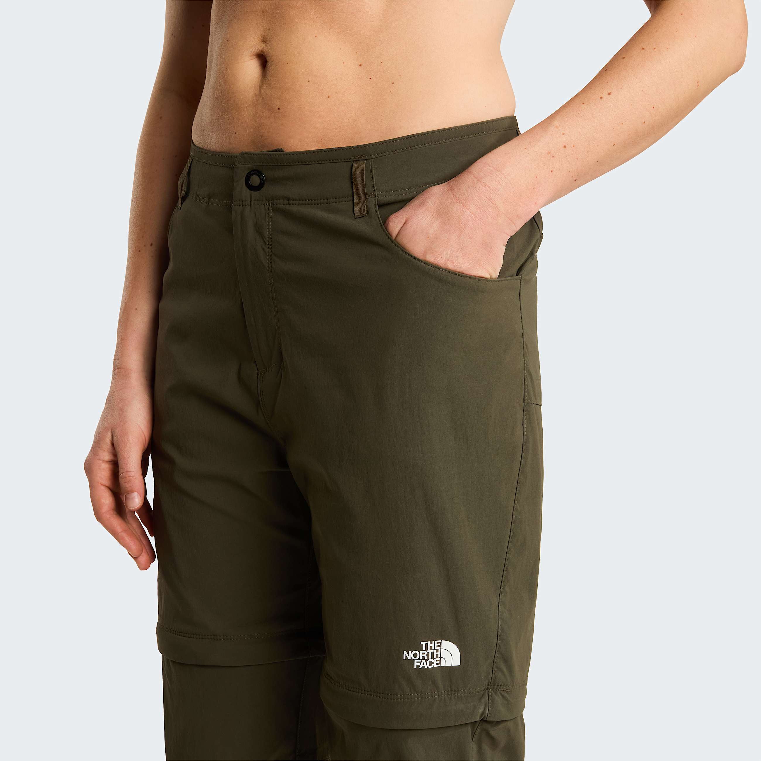 Womens Exploration Convertible Regular Straight Trousers TNF New Taupe Green ALT5