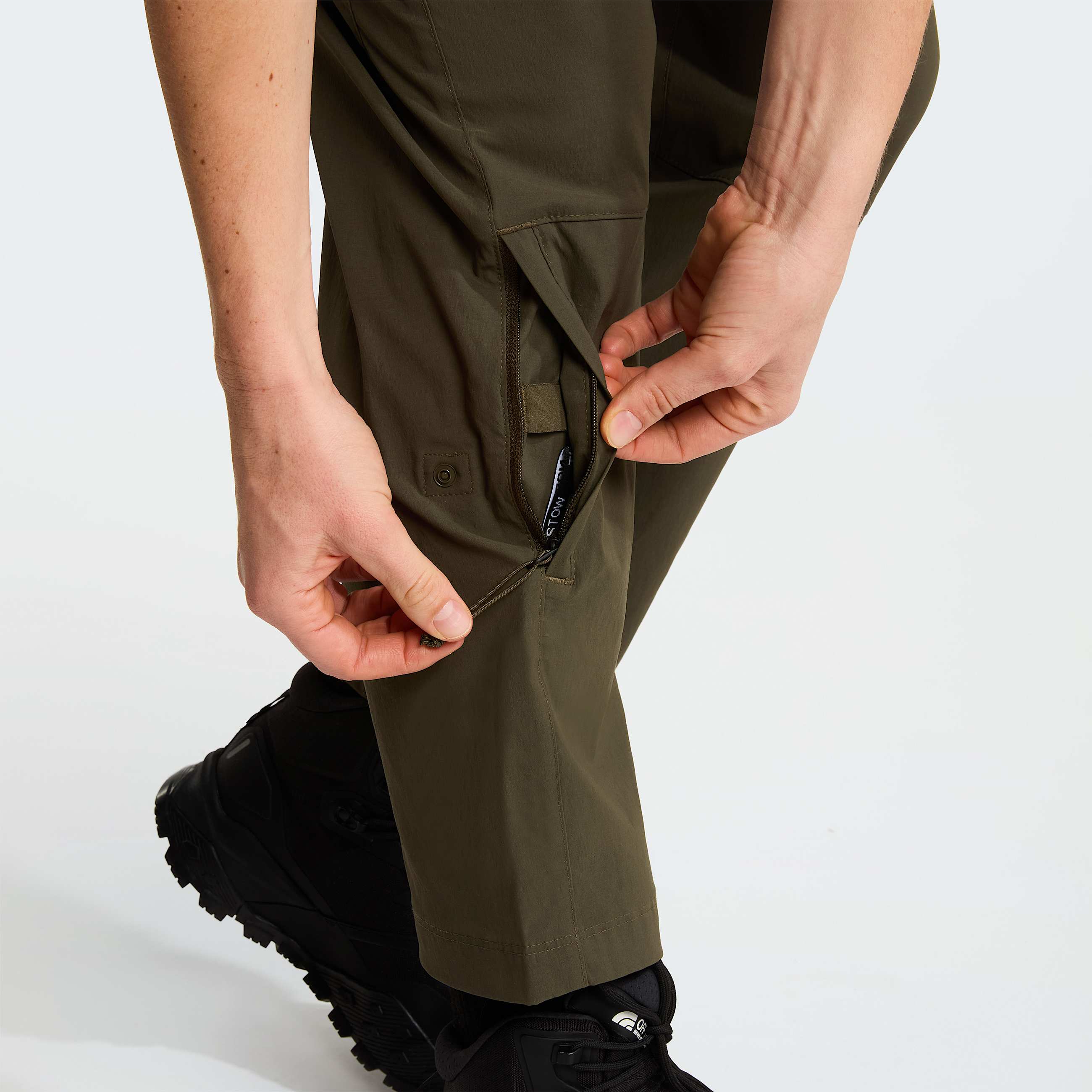 Womens Exploration Convertible Regular Straight Trousers TNF New Taupe Green ALT9