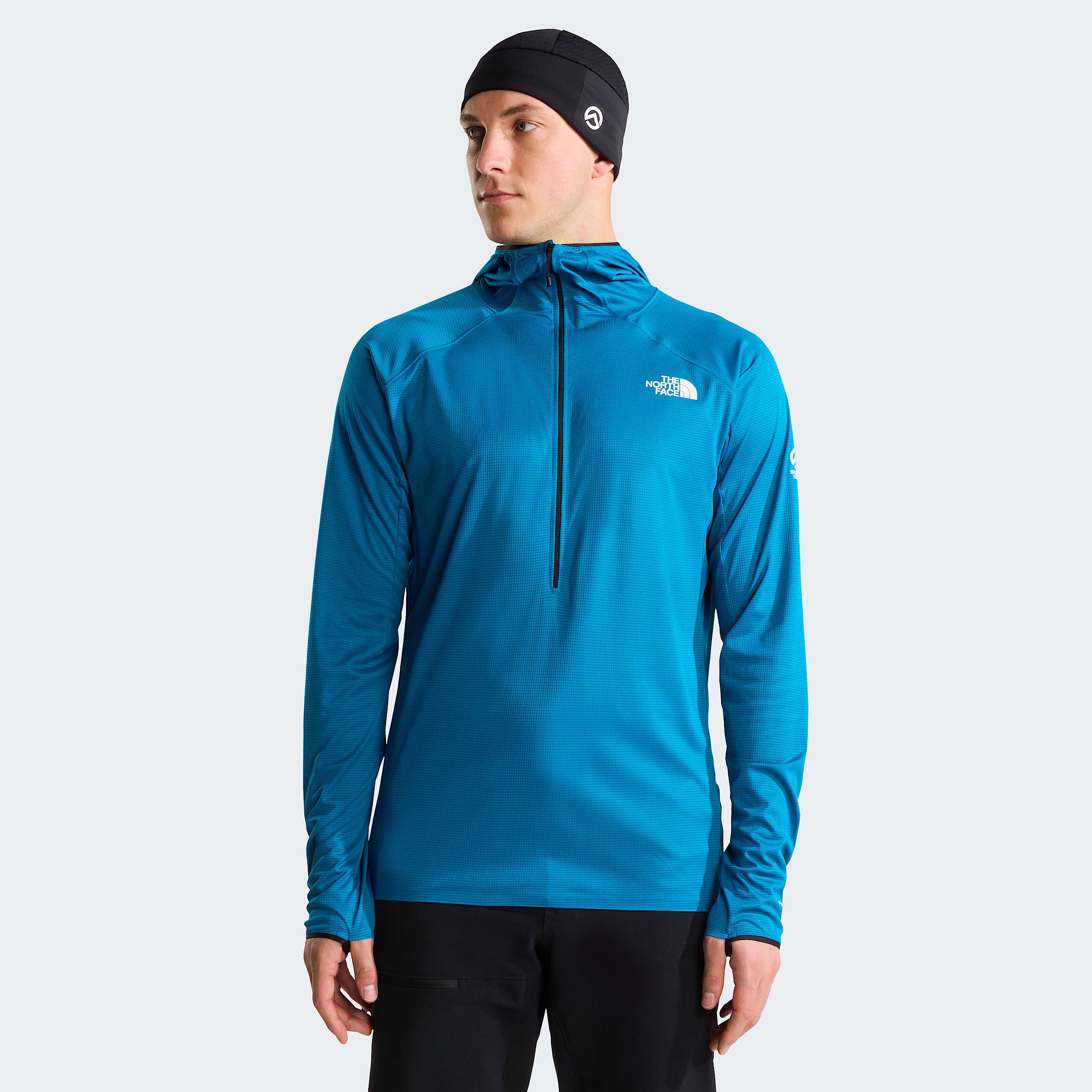 Mens Summit Direct Sun Hoodie TNF Dusk Blue HERO