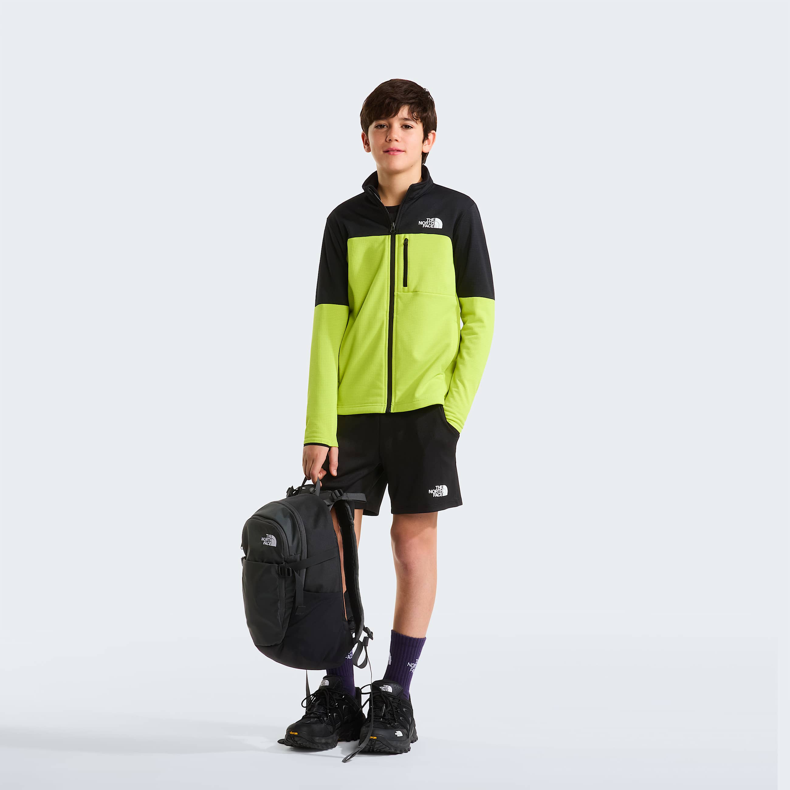 Teens Poly Knit Shorts TNF TNF Black ALT1