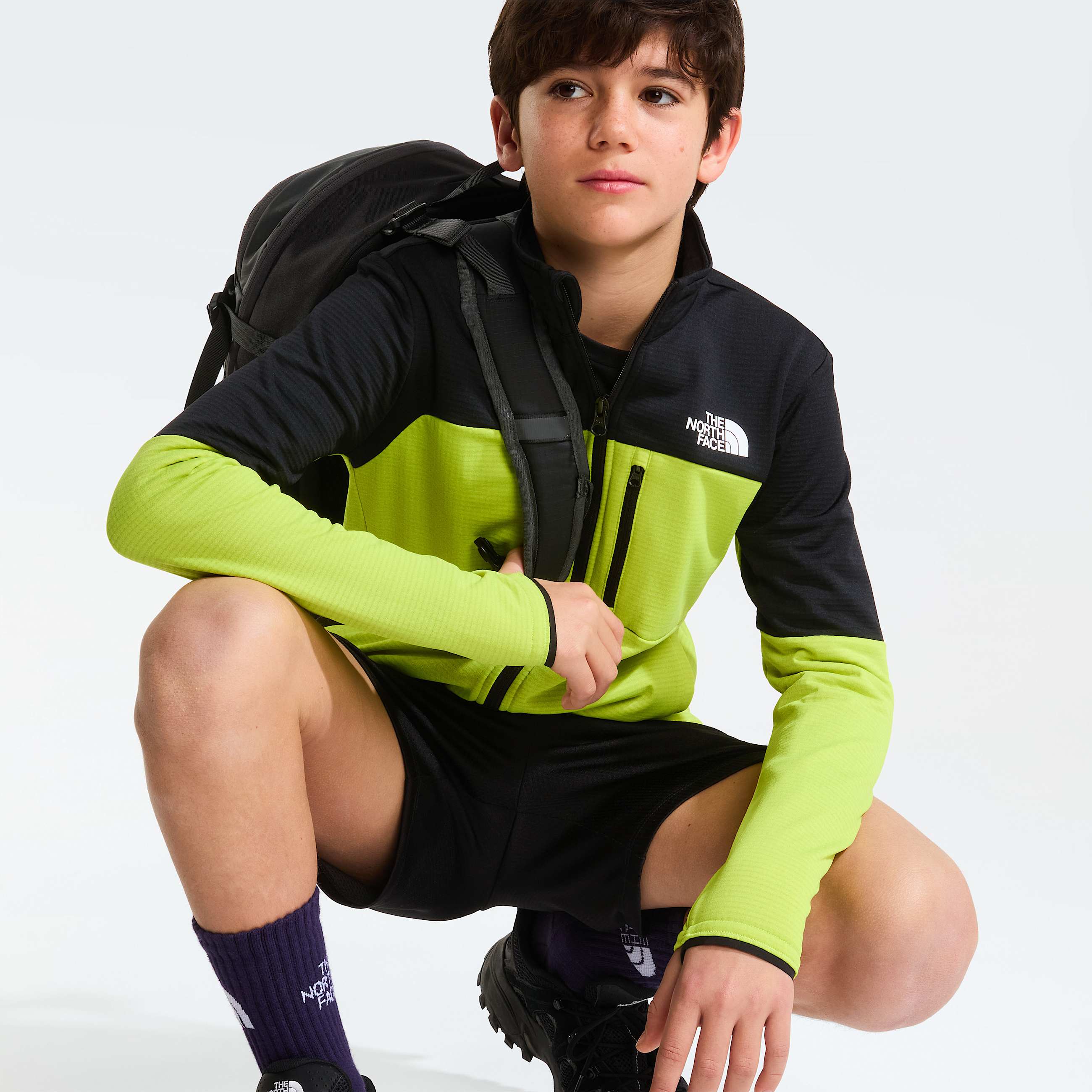 Teens Poly Knit Shorts TNF TNF Black ALT5