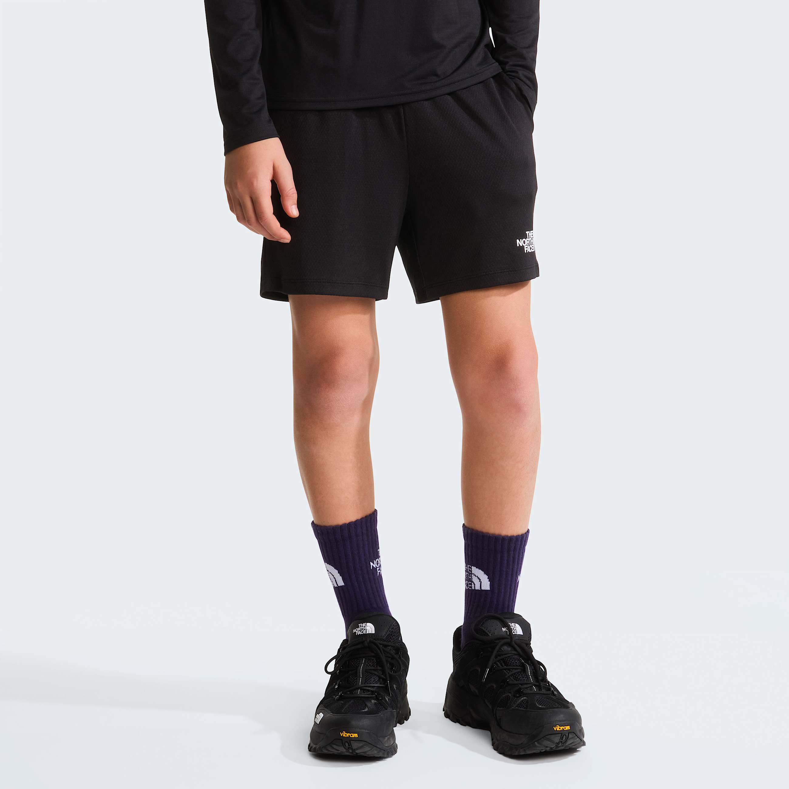 Teens Poly Knit Shorts TNF TNF Black HERO