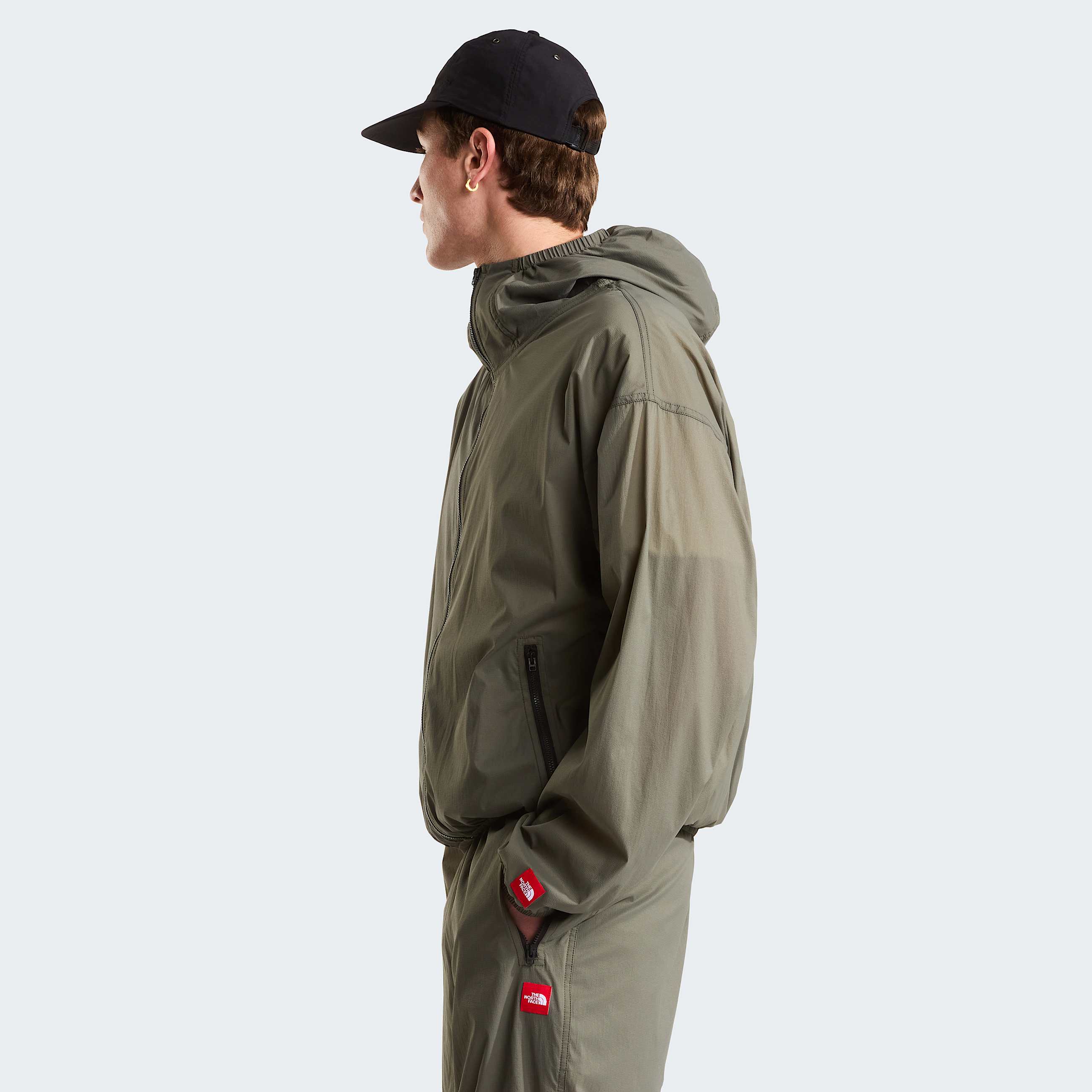 Unisex Red Box Packable Hooded Wind Jacket TNF ALT5