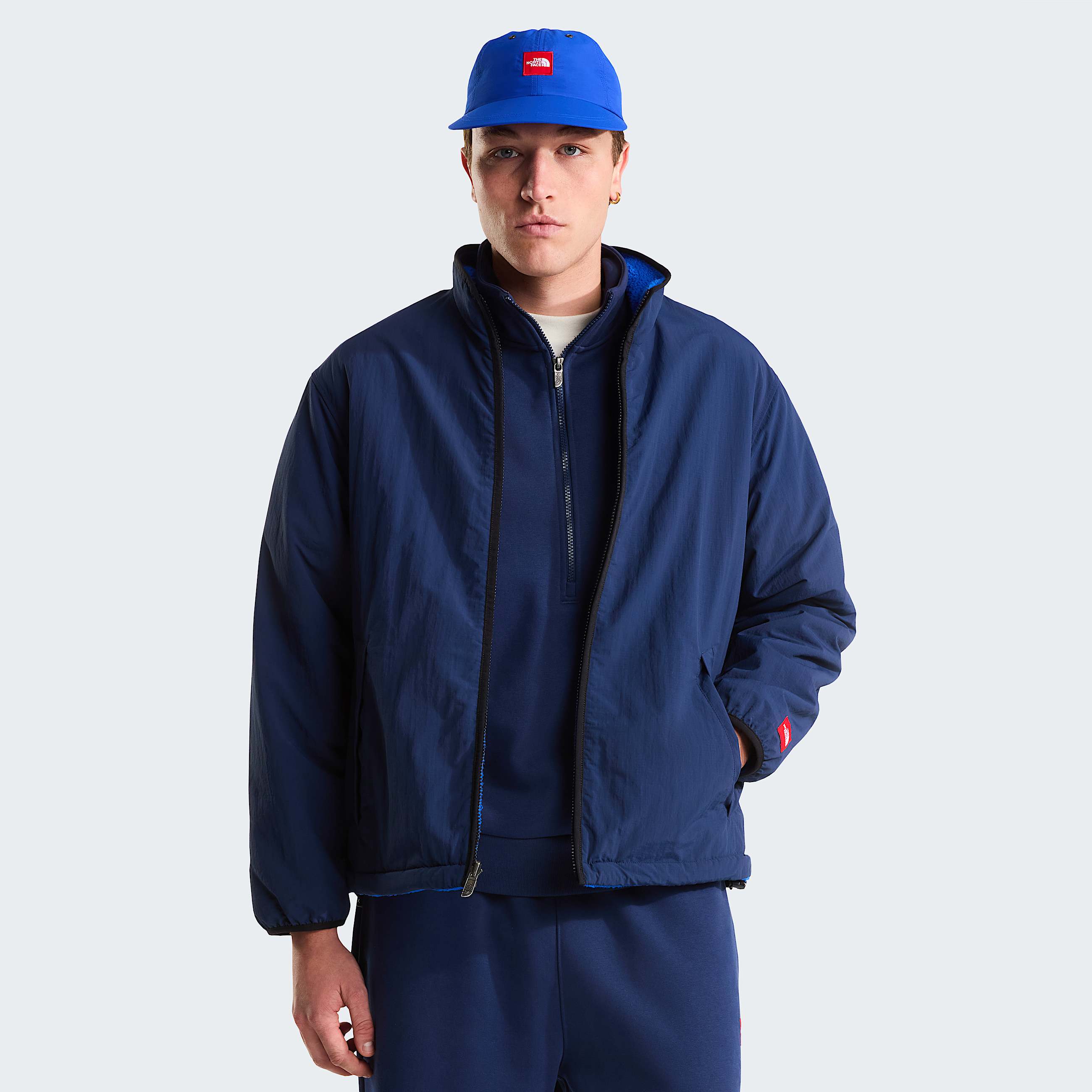 Uniseks Red Box Reversible Fleecejas TNF Summit NavyTNF Blue ALT6