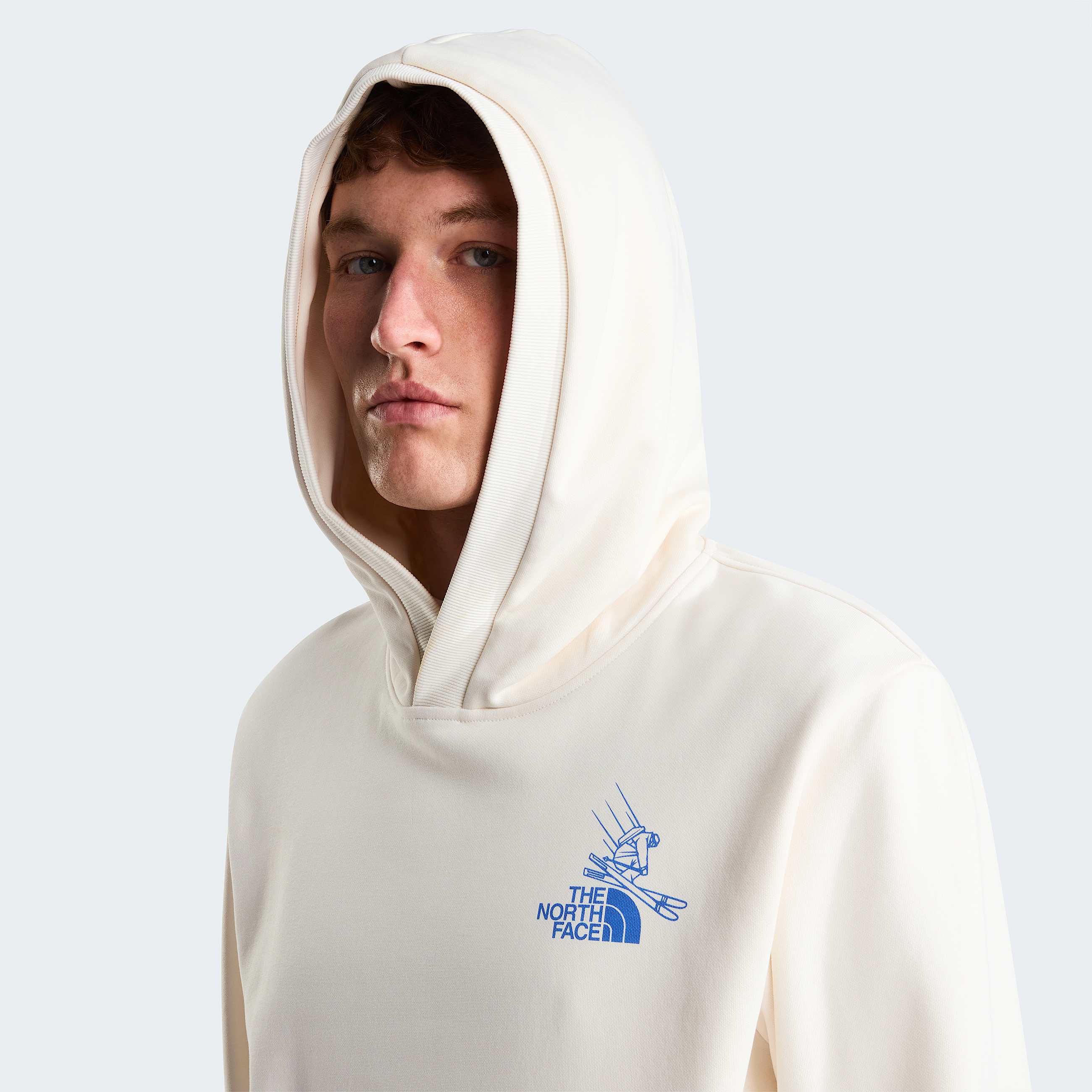 Uniseks Mountain Celebration Relaxed Graphic hoodie TNF White Dune ALT6
