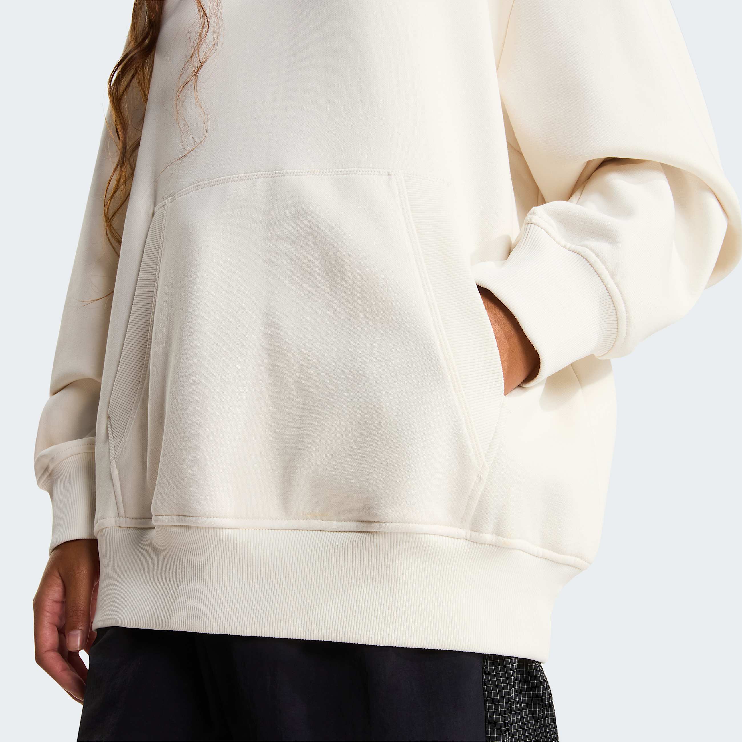 Uniseks Mountain Celebration Relaxed Graphic hoodie TNF White Dune ALT17