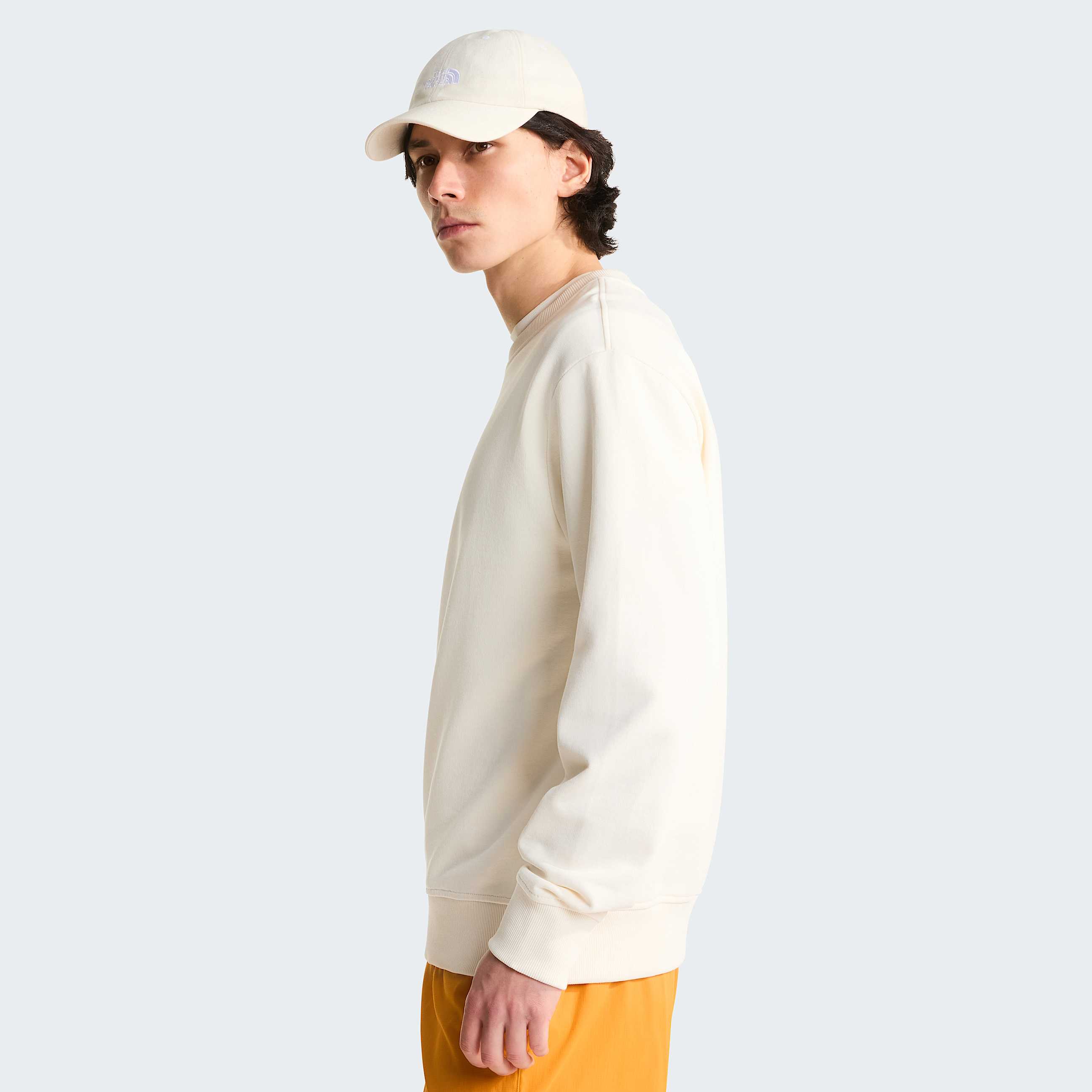Uniseks Track Relaxed Sweatshirt TNF White DuneLava Red ALT5
