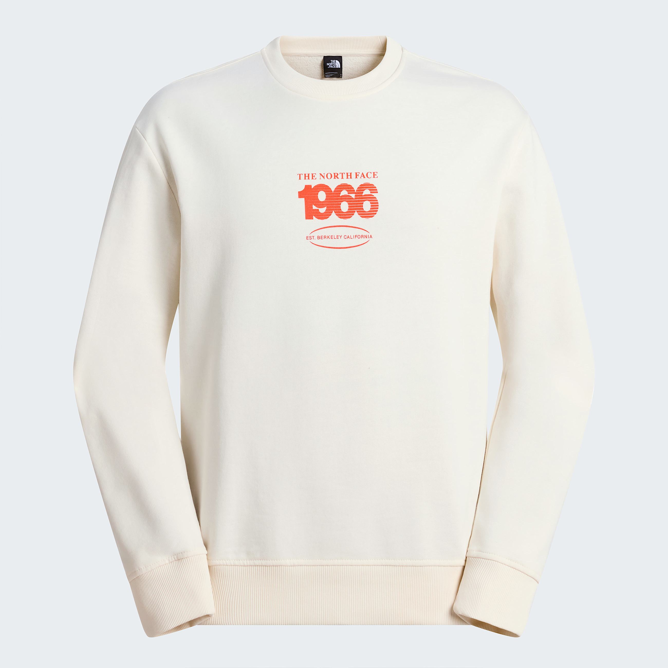 Uniseks Track Relaxed Sweatshirt TNF White DuneLava Red HERO